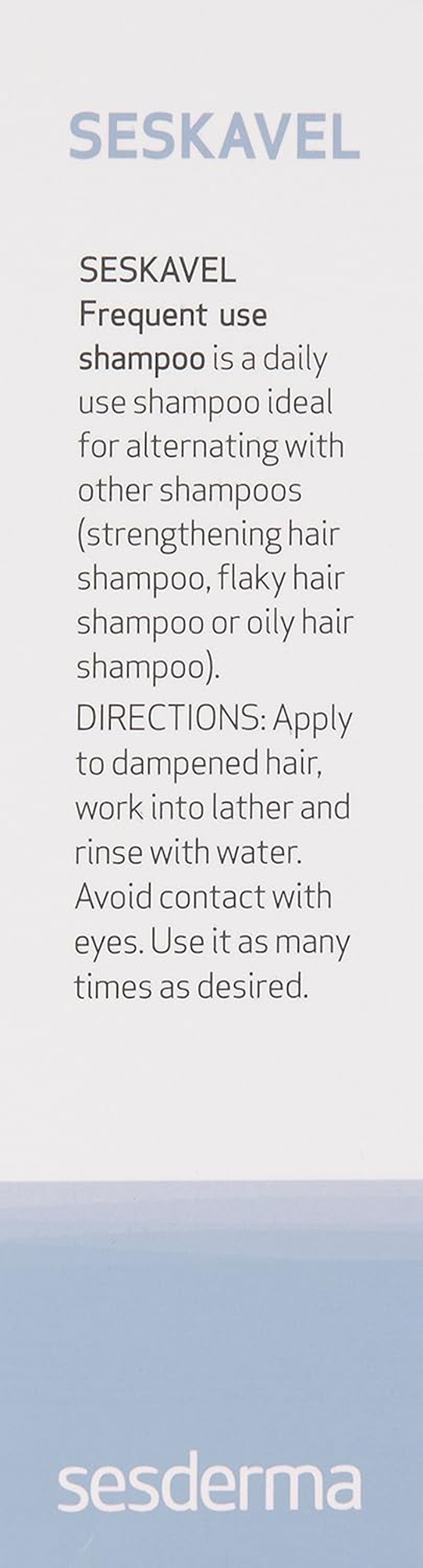 Sesderma Seskavel Shampoo Pack of 2 X 200 Ml image number 2