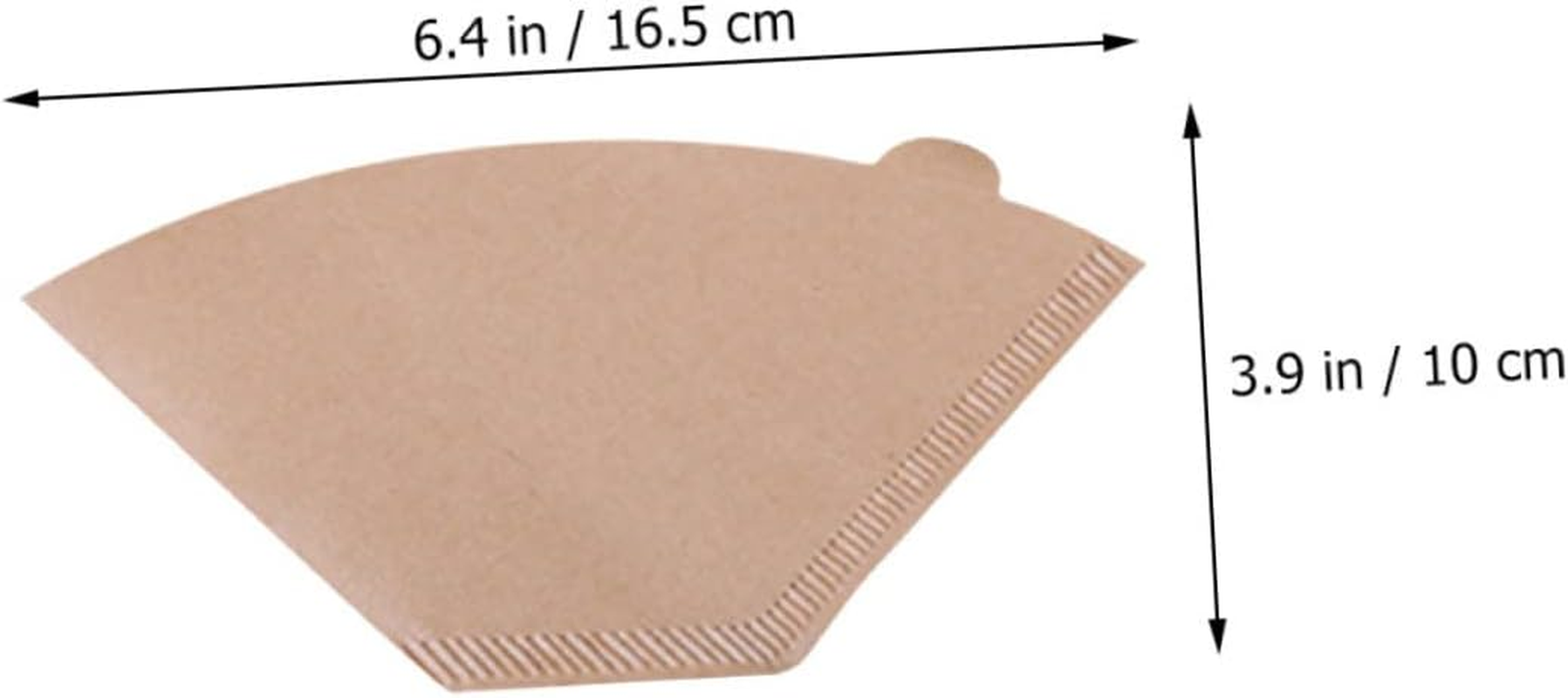 LIFKICH 100Pcs Unbleached Disposable Coffee Filter Cones Fine Filtration Paper for Espresso and Dripper Brewers Portable for Coffee Lovers and Tea Enthusiasts image number 4