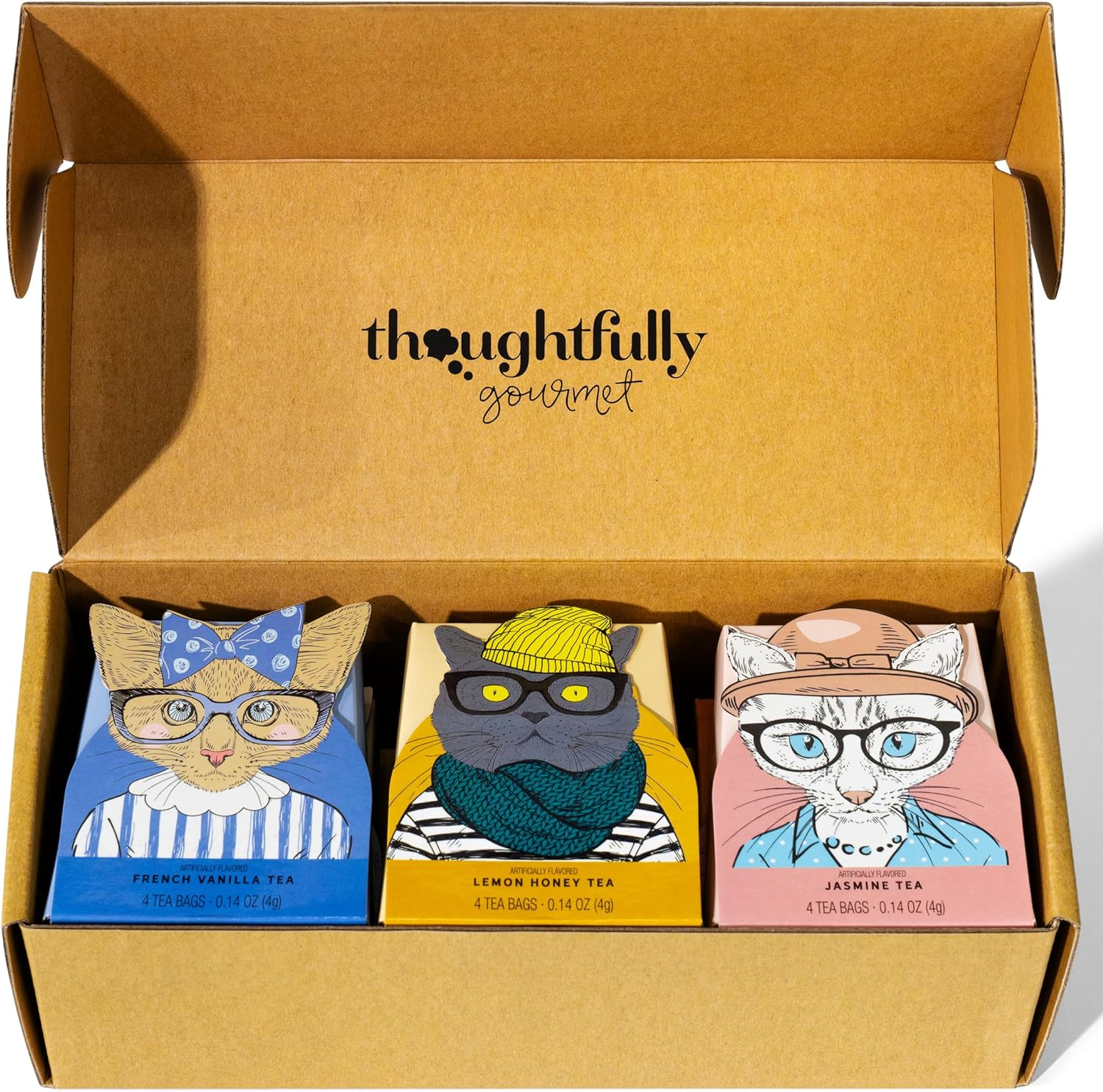 Thoughtfully Gourmet, Tea Affirmations Cat Lover Gift Set image number 6