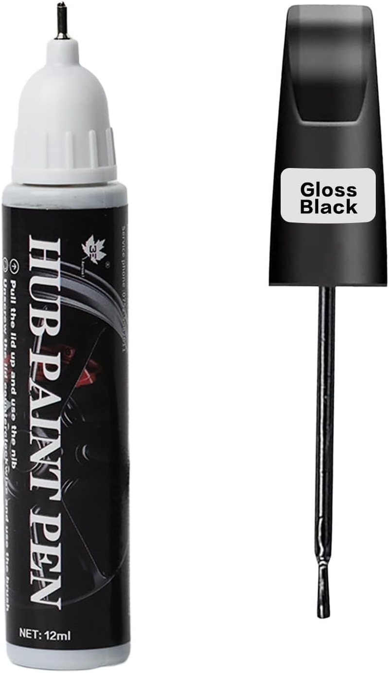 Kaoruo Gloss Black Rim Touch up Paint, Quick and Easy Wheel Scratch Repair, Rim Paint for Car Wheel Repair Wheel Repair Kit Curb Rash image number 5