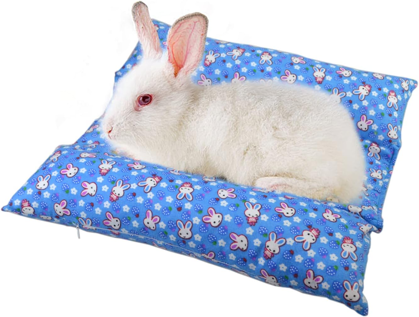 Rabbit Cuddle Bed Bunny Snuggle Bed with Two Detachable Pillows for Rabbits Prevent Sore Hock Mat Flop Bed image number 2