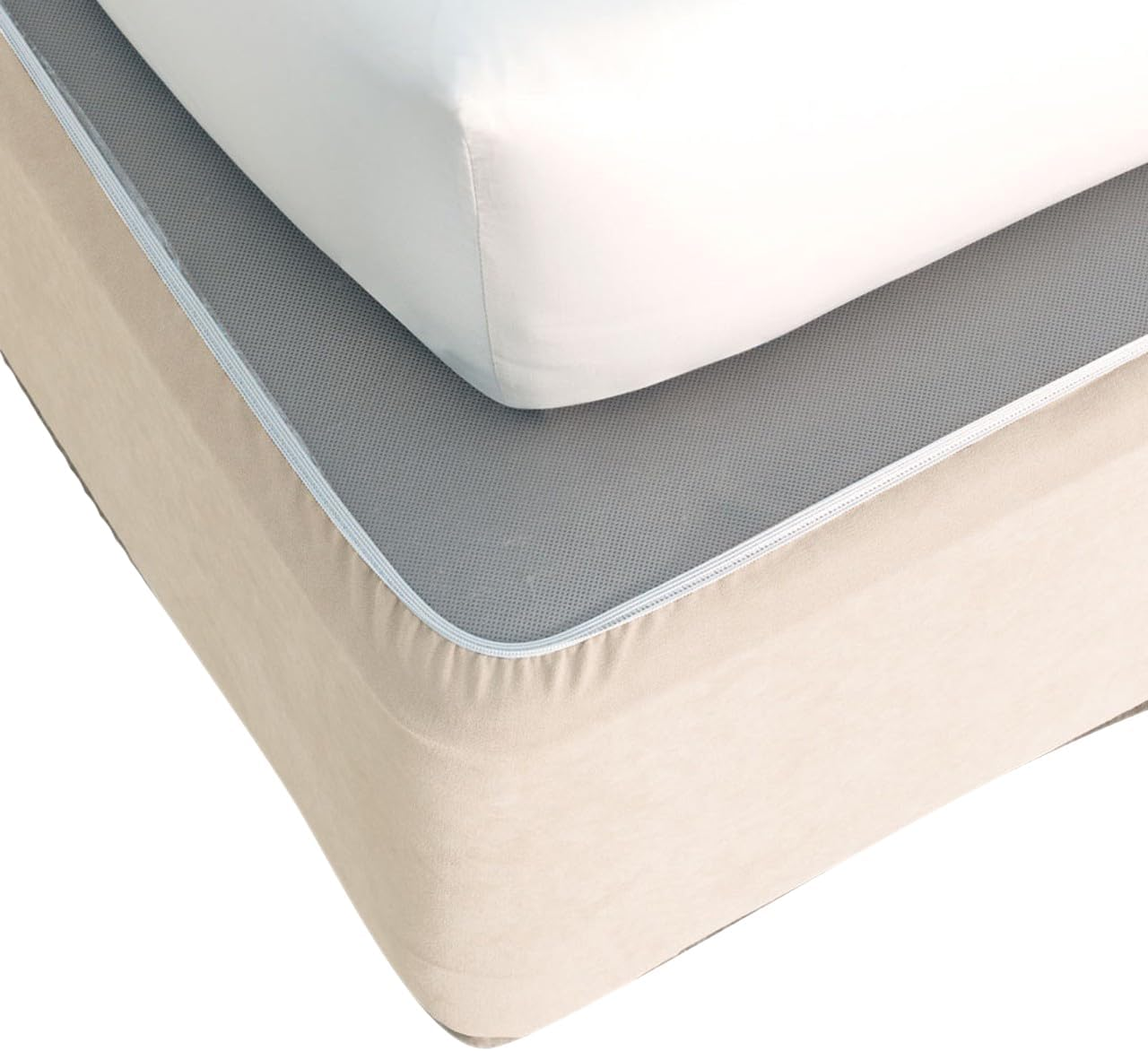 Linen House Bedwrap, White, King Bed image number 3