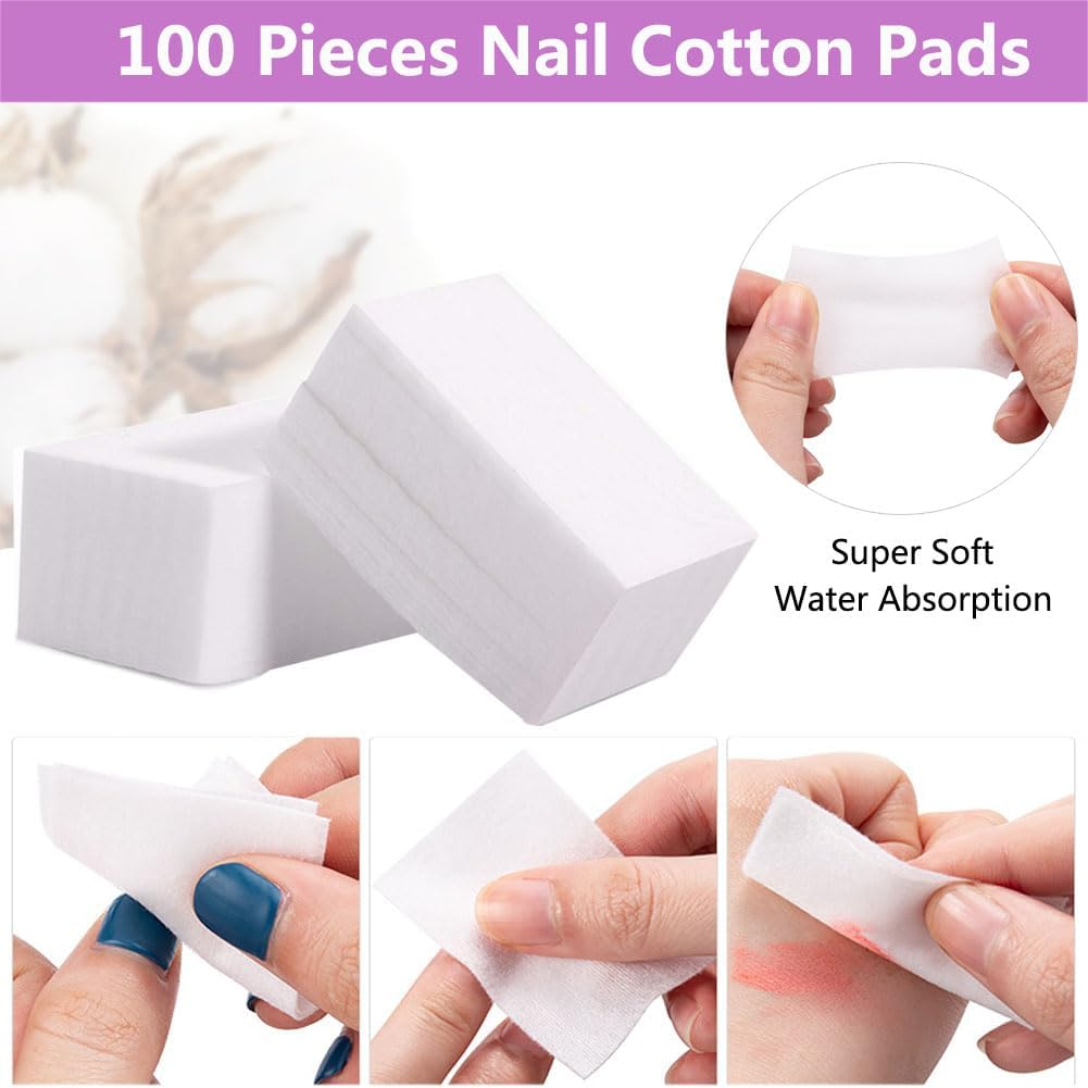 Reelau Nail Polish Gel Remover Tools Kit, 118 Pieces Polish Remover Including Finger Nail Clips,150Ml Nail Polish Remover Bottle,Nail Remover Cotton Pad, Nail Dust Brush,Sponge Finger Separators image number 3