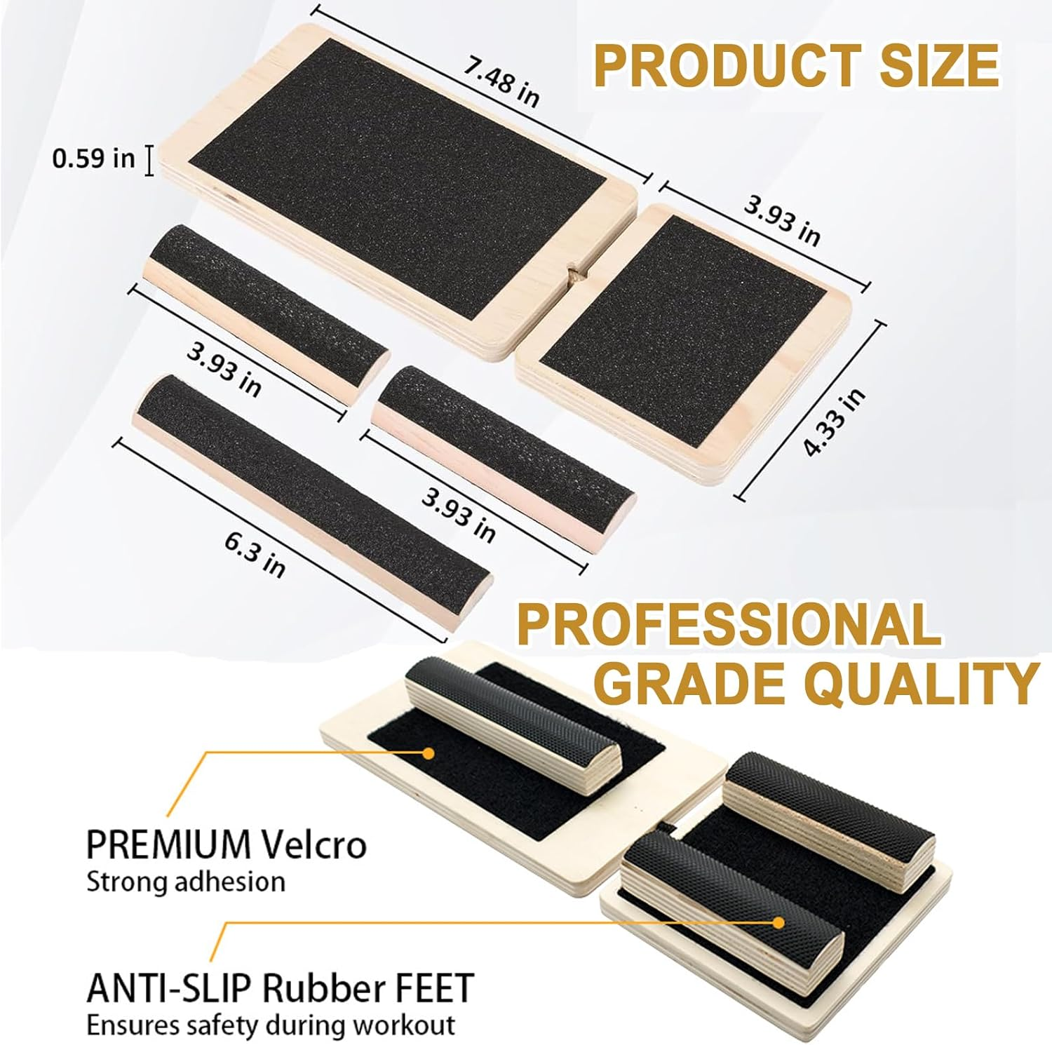 Ankle Balance Board - Single Foot Balance Board, Sprain Exerciser, Non-Slip Wood Ankle Foot Strengthener for Plantar Fasciitis Relief/Physical Therapy/Posture Correction/Balance Training image number 6