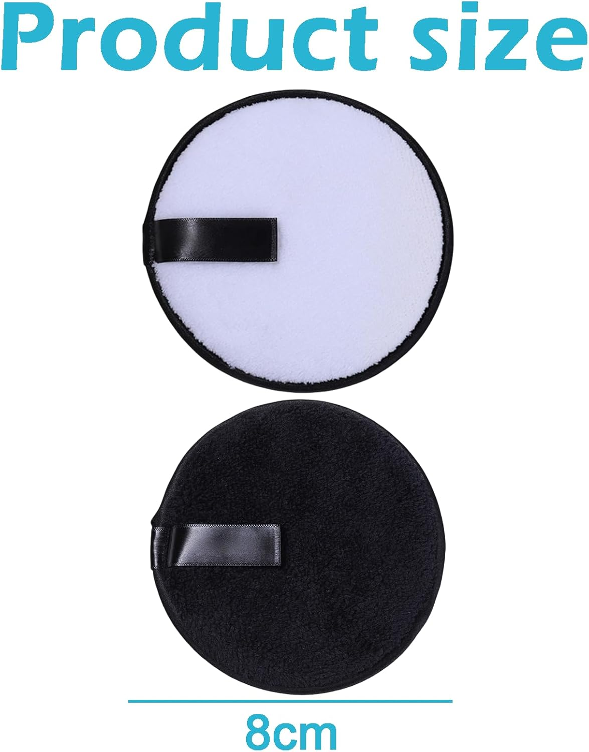 Treayes 4 Pcs Makeup Remover Pads - Reusable Makeup Remover Cloths, Washable Microfiber Face Pads for All Skin Types image number 1