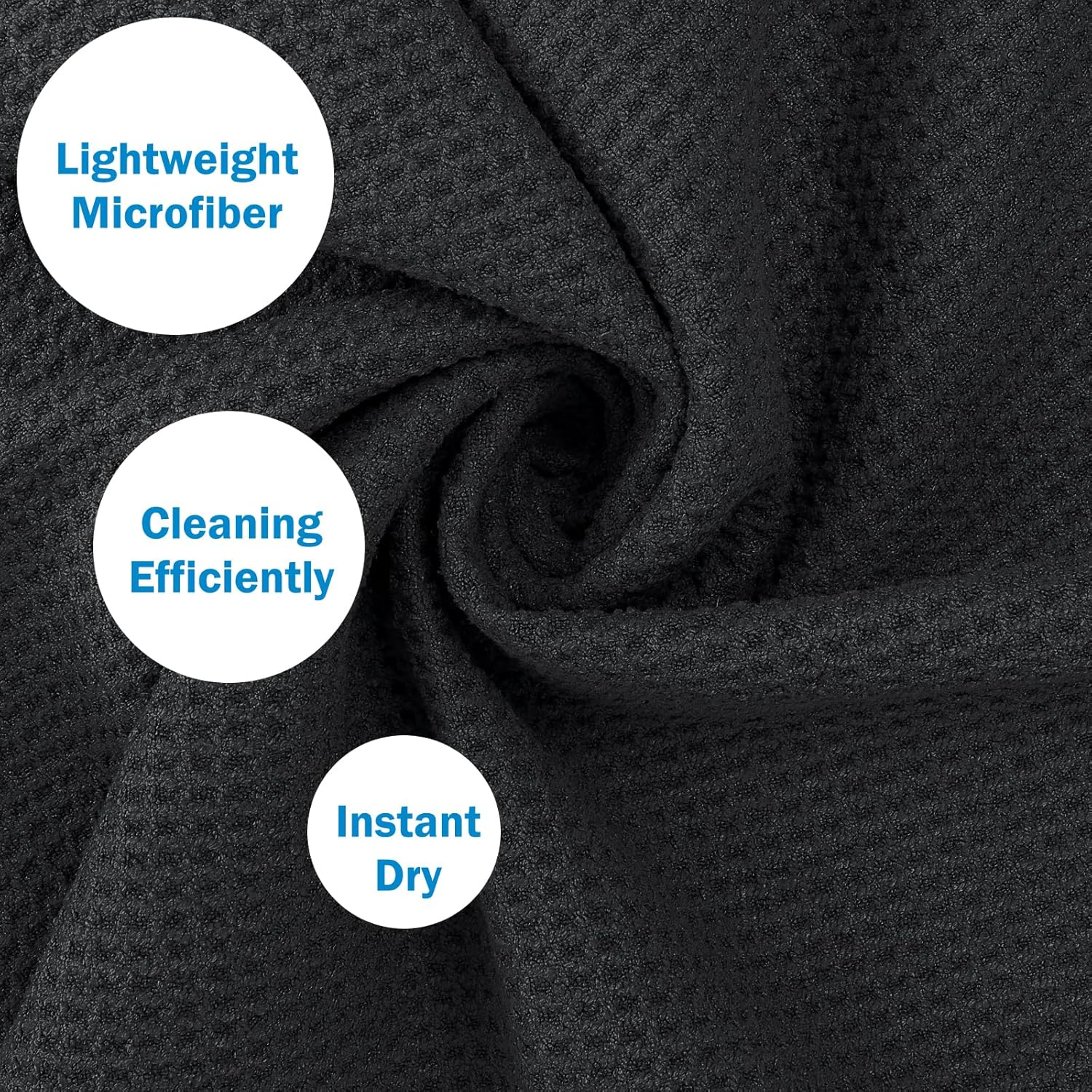 3 in 1 Golf Cleaning Kit, Microfiber Golf Towel with Carabiner, Club Club Brush, Golf Divot Repair Tool with Ball Marker, Ideal Golf Accessories image number 4