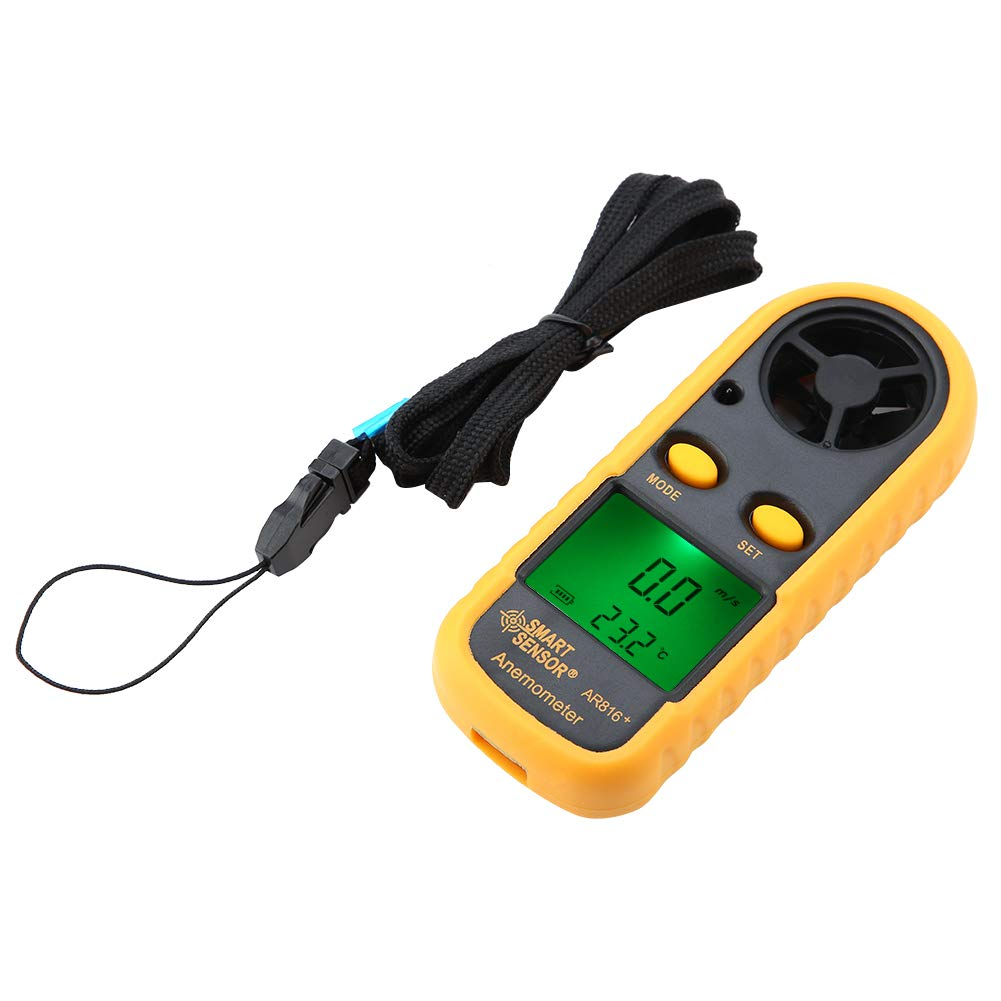 Smart Sensor AR816+, Wind Speed Meter, Air Speed Tester, 0~30M/S / -10&deg;C~45&deg;C Auto/Manual Power off LCD Display for Wind Speed Flying Kite image number 5