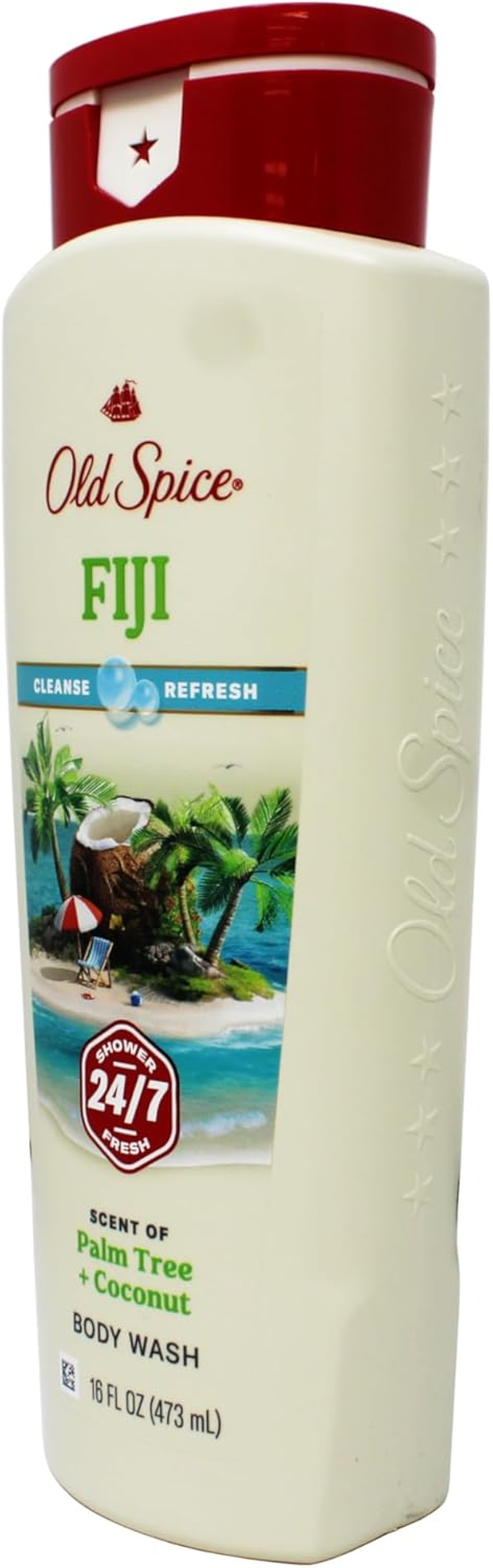 Old Spice Body Wash Fiji, Scent of Palm Tree + Coconut, Cleanse & Refresh, 16 FL OZ - 7 Pack image number 2