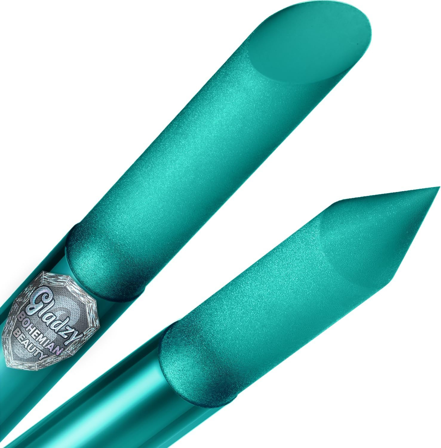 GLADZY Glass Cuticle Pusher - Manicure Cuticle Stick - Crystal Glass Cuticle Remover - Professional Nail Care Tool - Genuine Czech Quality Premium File Set