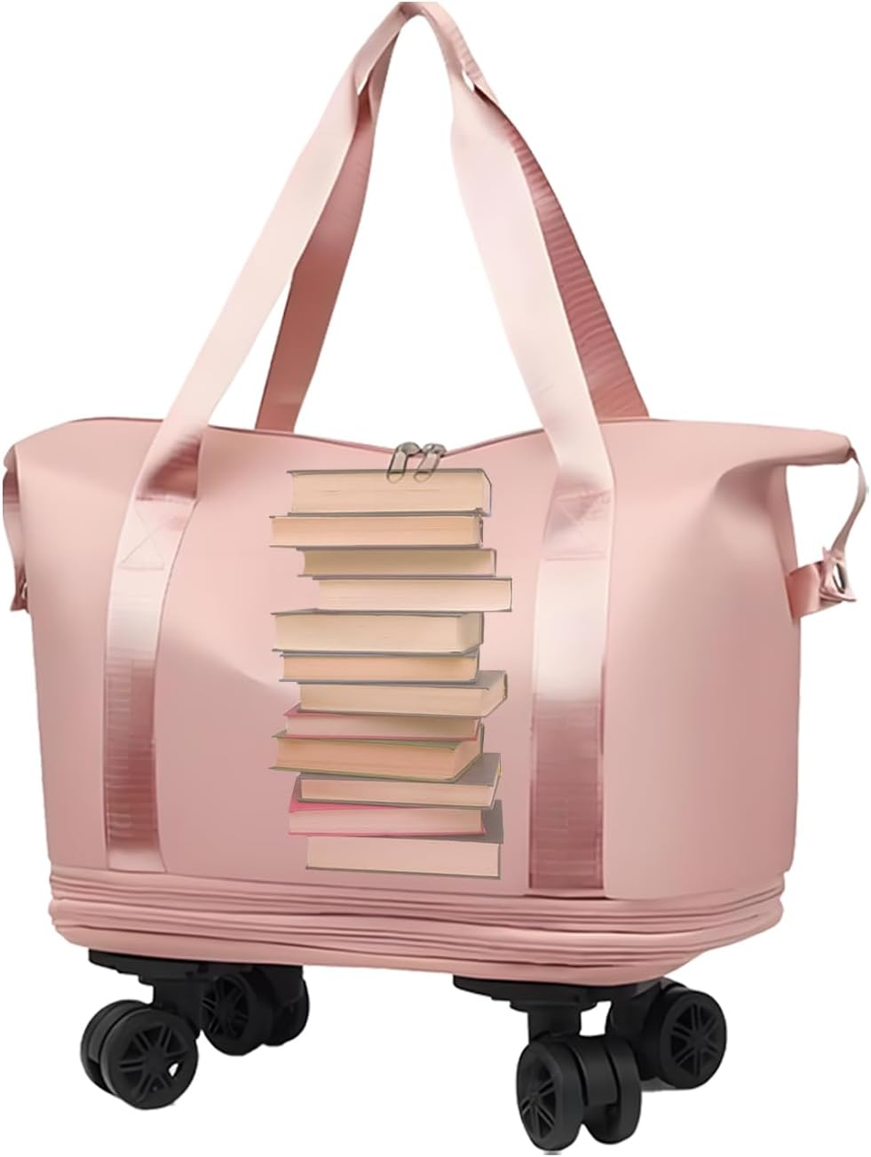 Carry on Bag with Wheels | Large Capacity Rolling Luggage Pack | Expandable Compartment Waterproof Travel Bag with 360 Degree Swivel Wheels for Business Trip