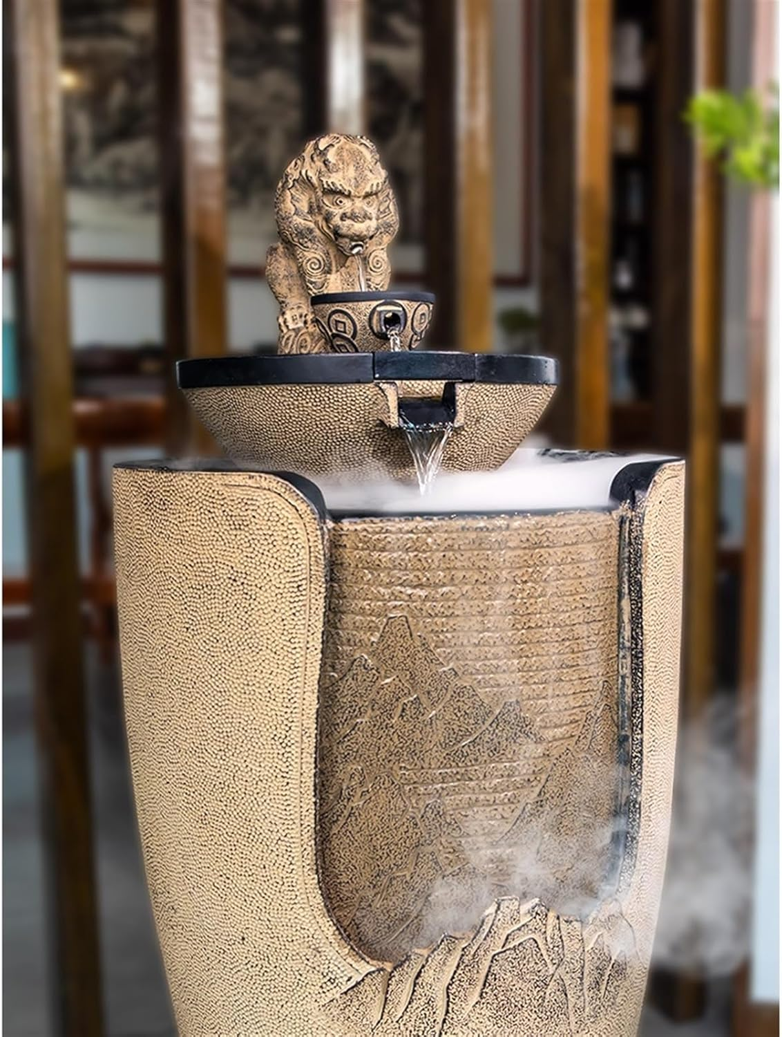 Outdoor Fountain Big Golden Toad Water Decoration, Floor Circulating Fountain, Courtyard Living Room, Tea Landscape image number 2