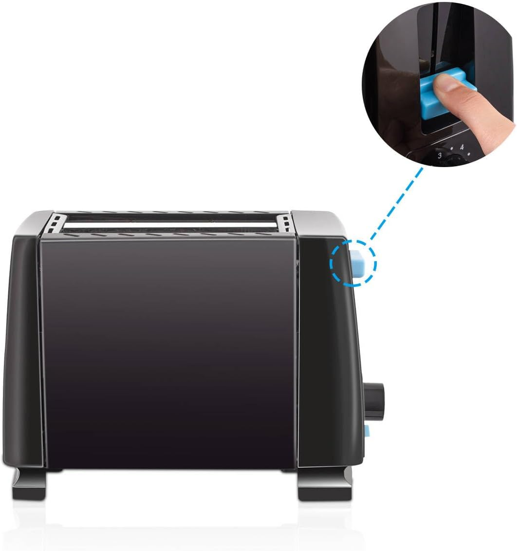 Frafuo Extra Wide Slot 2-Slice Toaster for Thick Sourdough, 6 Shade Control + Lift & Look, Removable Crumb Tray, Compact Design with Cool-Touch Housing (AU Plug) image number 1