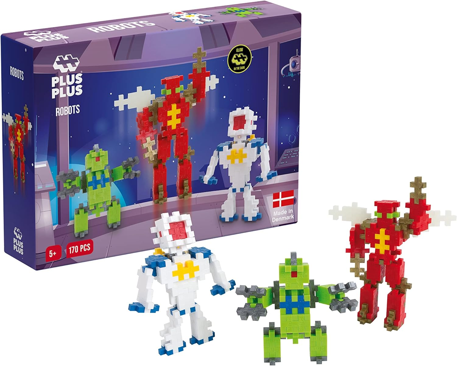Plus-Plus Basic Robot Building Block 170-Pieces Set