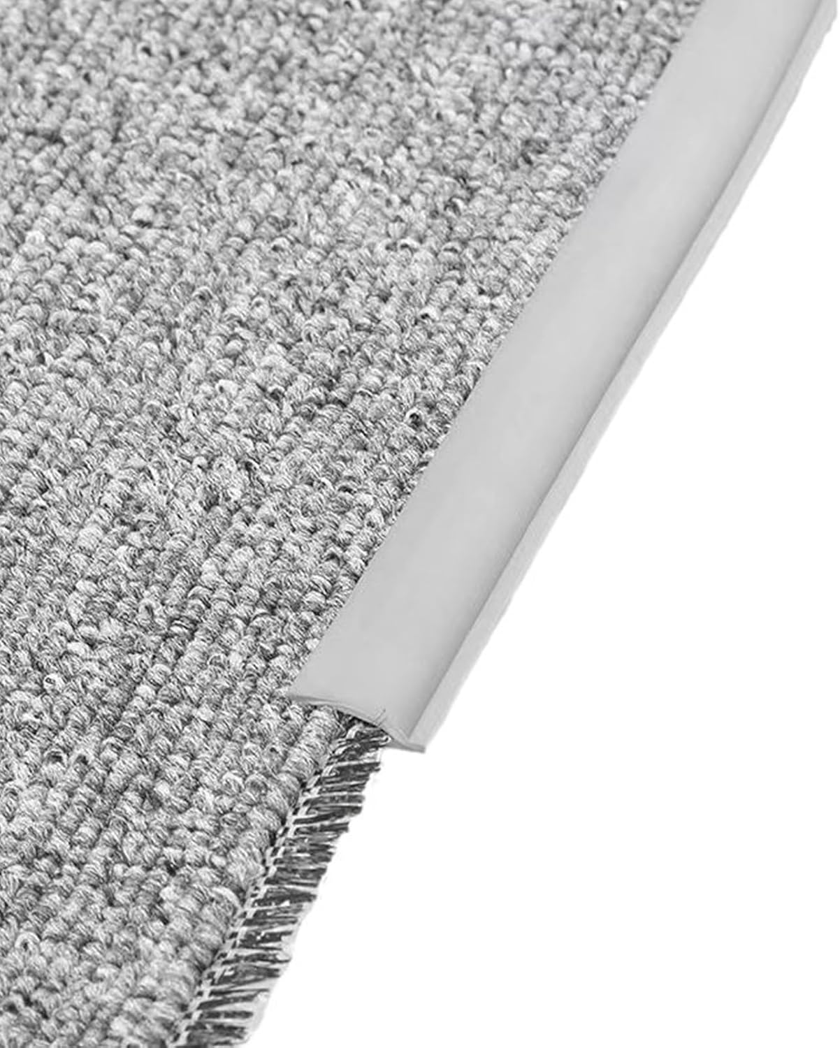 Carpet Edge Trim Strip, 1/3/5/10M Self Adhesive TPE Carpet to Floor Edging Strip, Flexible Cuttable Laminate Floor Door Strip for Bedroom (5M)