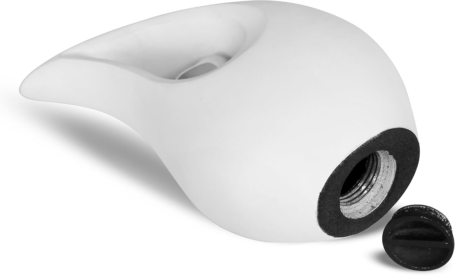 KEEPSAKE COMPANY White Tear Drop Medium Urns for Human Ashes with Silver Heart (6 Inch Height)-Unique Medium Urn-Decorative Urns-Cremation Urn-Burial Urns-Keepsake Urn-Funeral Urn-Funeral Urns image number 2