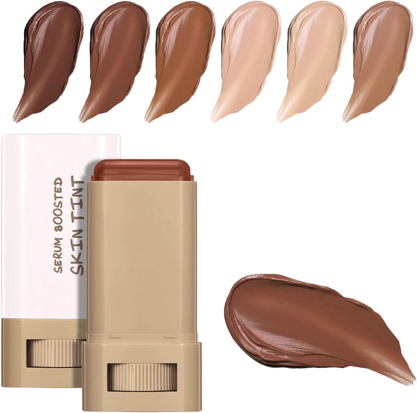 Serum Boosted Hydration Beauty Balm, Beauty Balm Serum Boosted Skin Tint, Skin Tint Stick, Foundation Face Stick for Women Hydrates (05#)