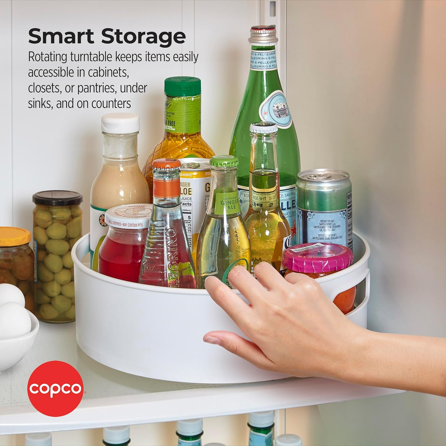 Copco Non-Skid Storage Turntable, 12-Inch, Gray image number 2