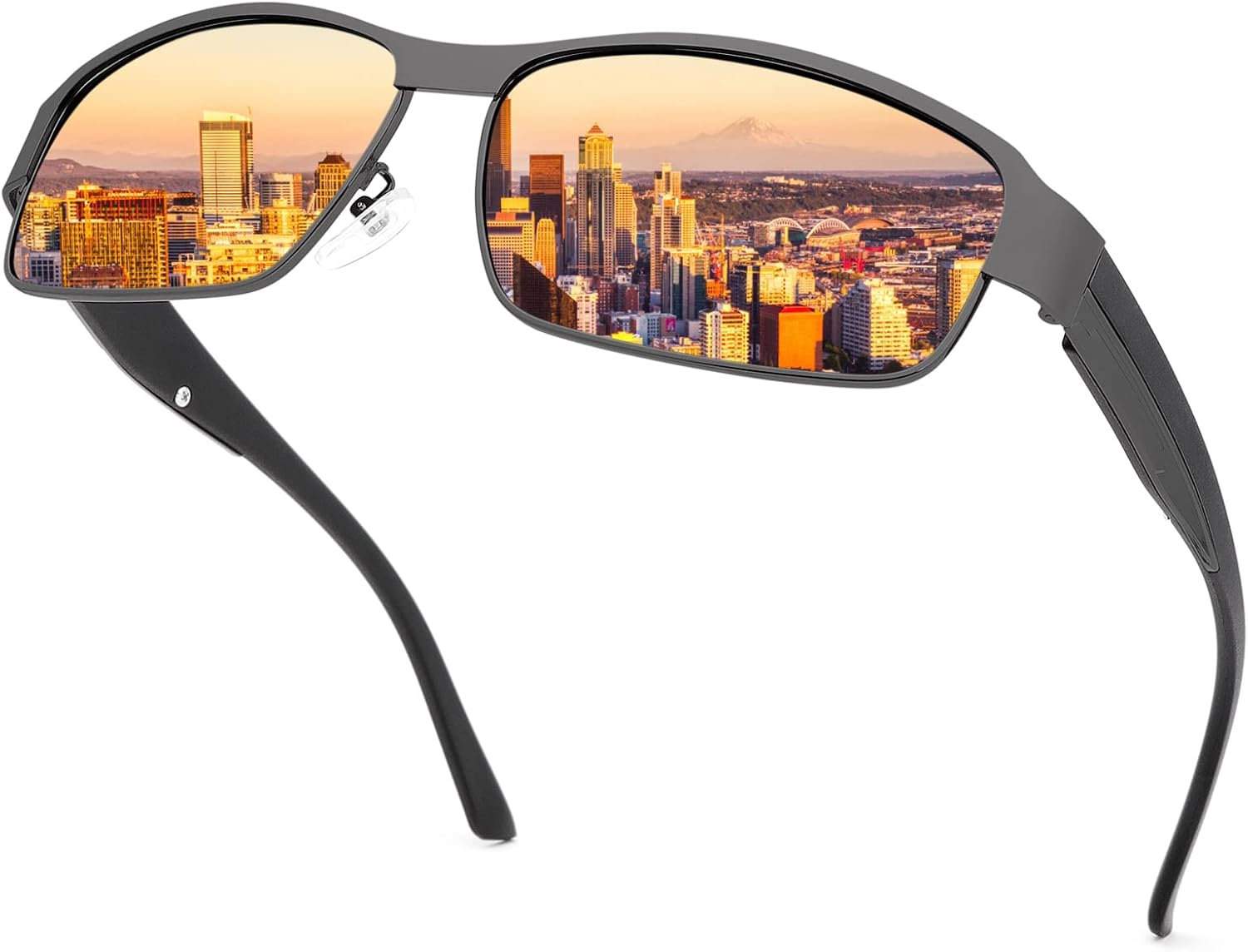 MIRYEA Polarized Sunglasses Mens UV400 Protection Lightweight Sun Glasses UV400 Protection, Sports, Fashion, Driving, Golf, Fishing, Outdoor