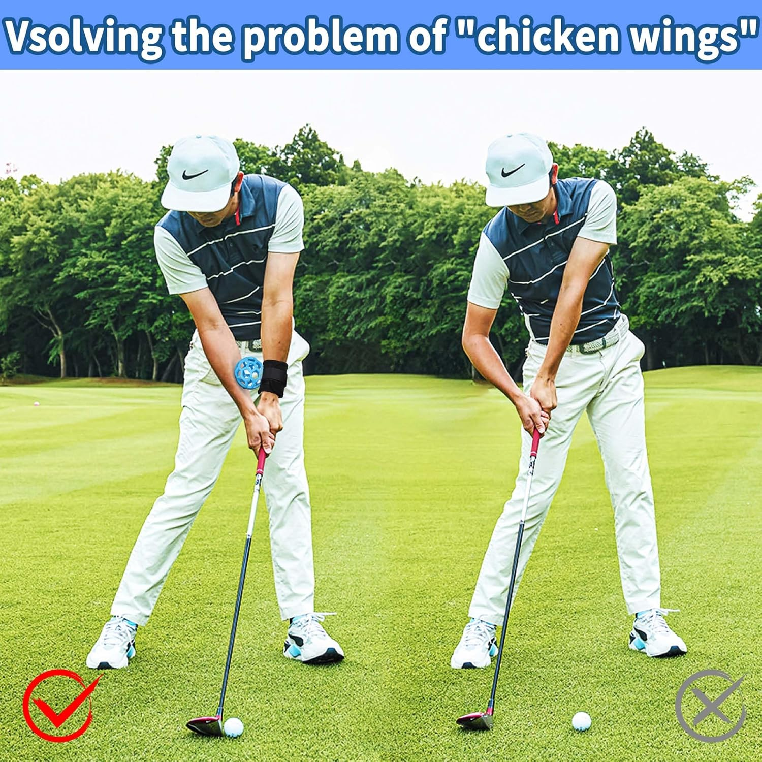 THE GOLFER STORE Smart Ball Golf Training Aid Golf Swing Trainer Ball, Practical Training Aid for Golf, Intelligent Ball for Beginner Posture Training, Golf Wrist Strap Training Ball image number 1