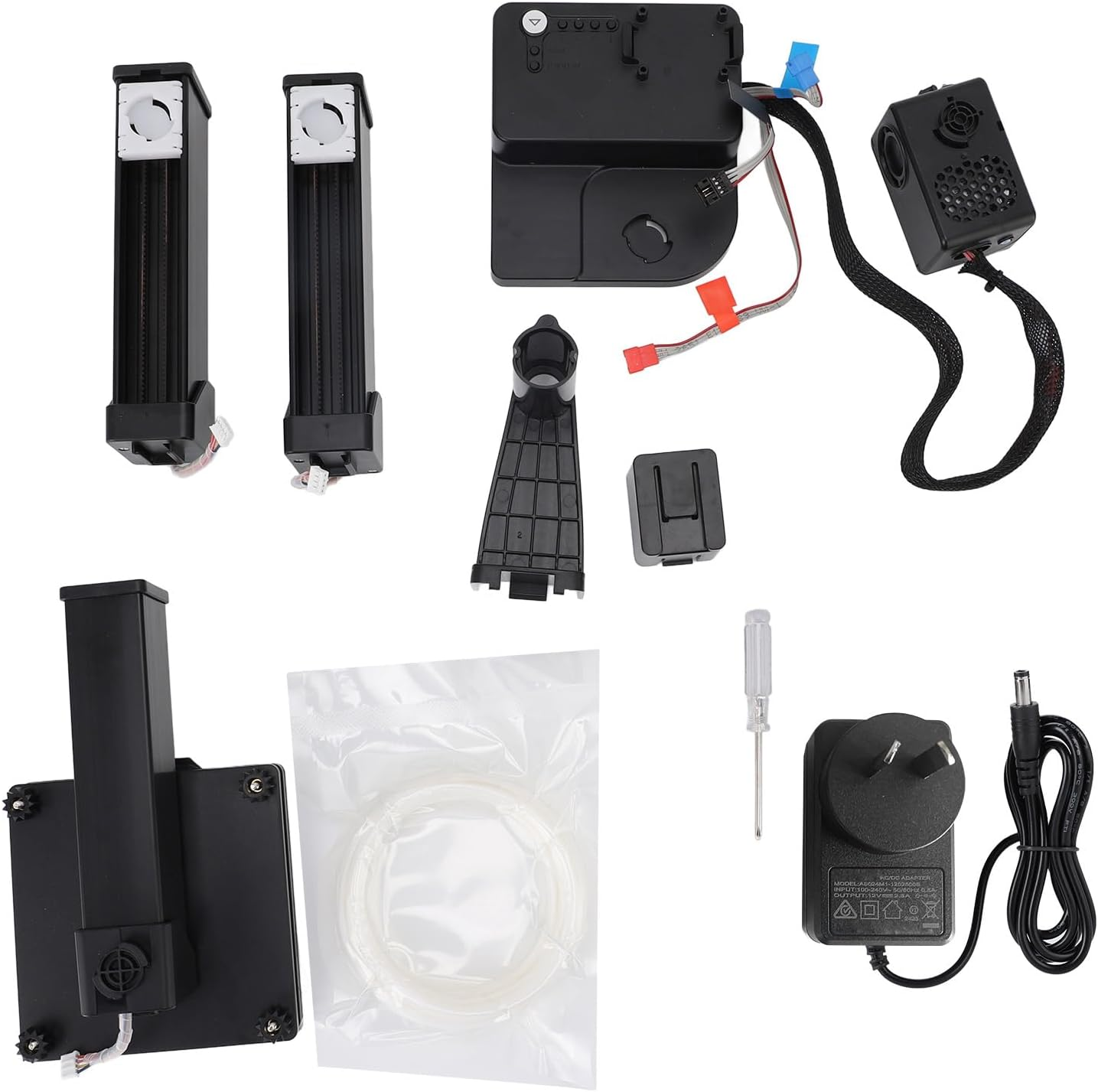 3D Printer for Beginner, 40Mm/S FDM 3D Printers, 4X4X4In Printing Size, Frequency Division Multiplexing 3D Printing Machine for Home Office School (AU Plug) - White image number 4