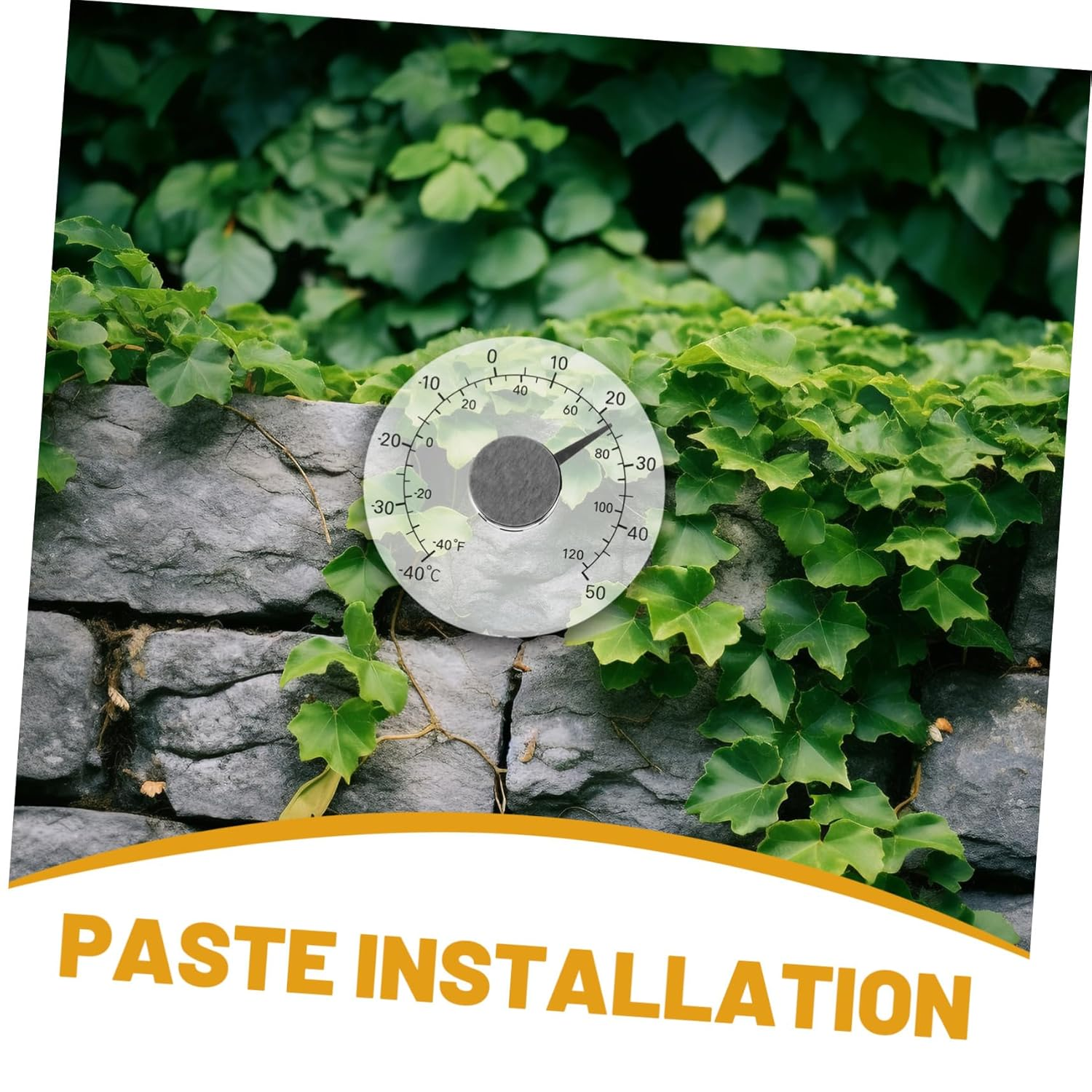 Luxshiny Window Thermometer with Adhesive Backing Indoor Outdoor Temperature Gauge for Garden Greenhouse Nursery Compact Thermometer for Easy Window Mounting image number 2