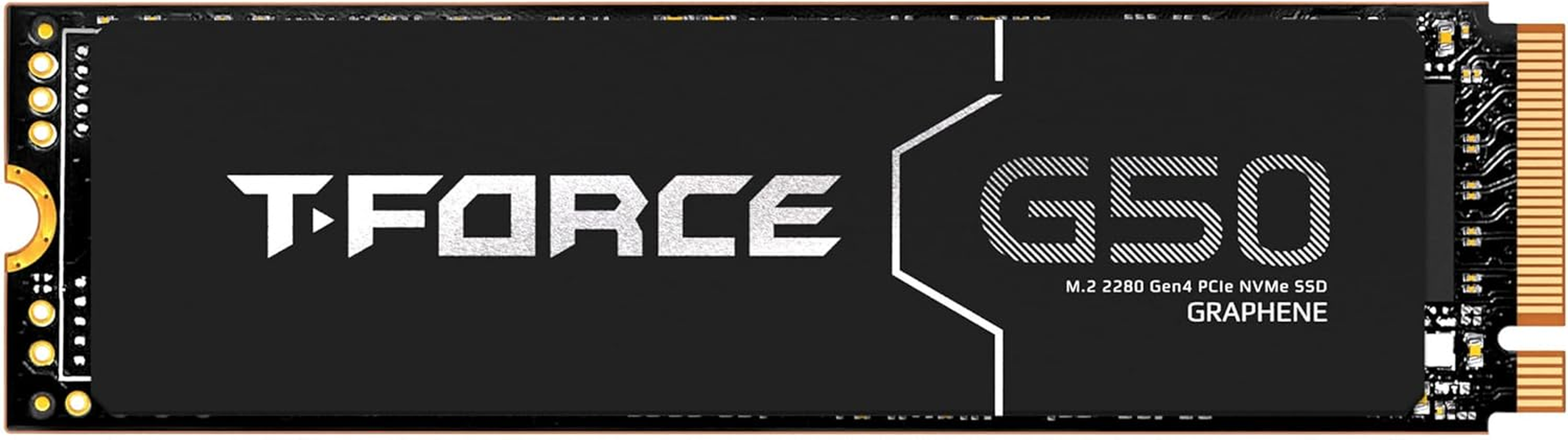 TEAMGROUP T-Force G50 1TB SLC Caching 3D TLC NAND Nvme Innogrit Pcie Gen4X4 M.2 2280 Gaming SSD with Ultra-Thin Graphene Heat Spreader Works with PS5 Read/Write 5000/4800 Mb/S TM8FFE001T0C129 image number 1