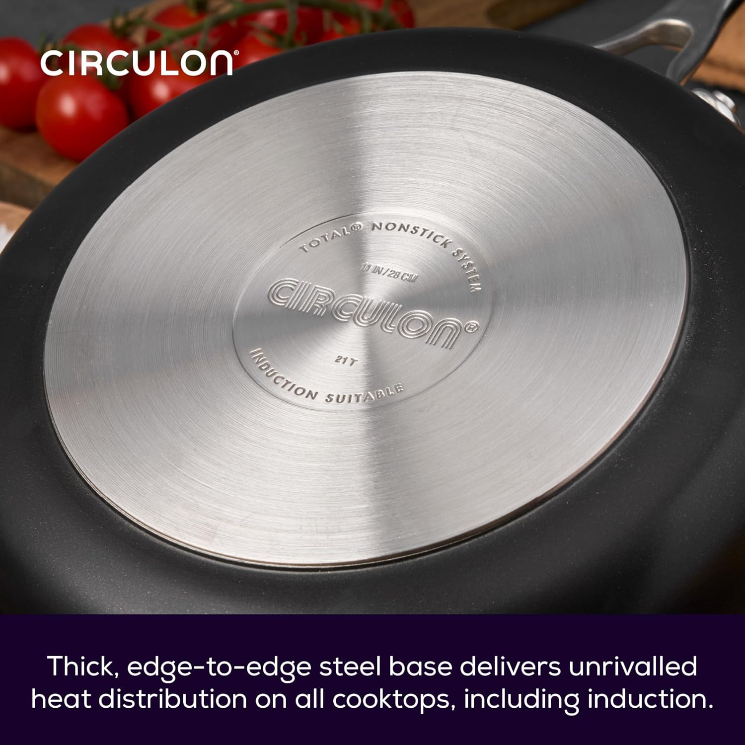 Circulon Style Hard Anodised Sauteuse, 27Cm/3.8L, Black image number 4