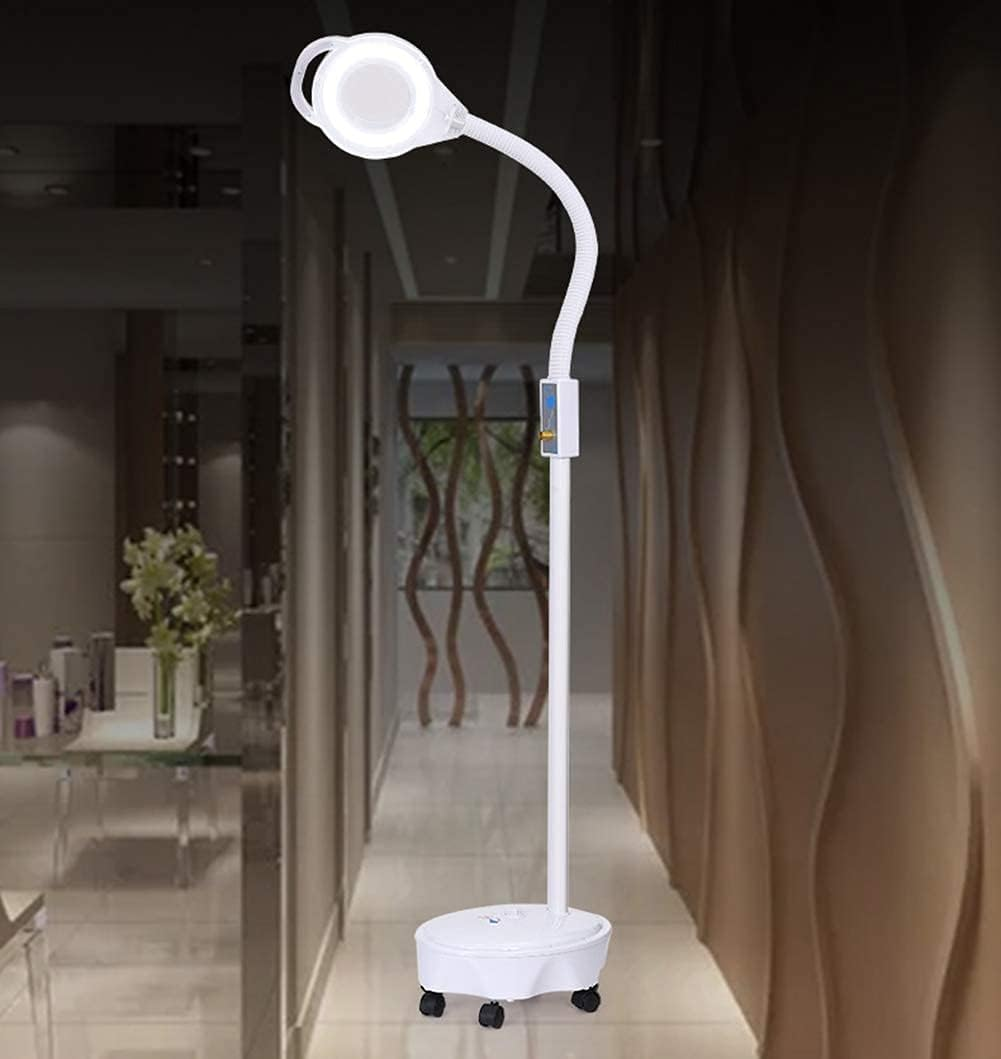 Magnifier Magnifying Magnifier Lamp 360&deg; Rotatable Floor Standing Magnifying Lamp with 8X Magnifying Glass Light Salon Spa Beauty Tattoo XXZ image number 6