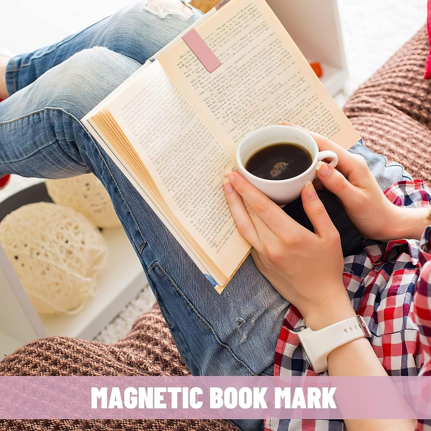 Magnet Page Markers, 15Pcs Morandi Color Assorted Magnetic Bookmarks, Magnetic Page Clip for Teachers, Students, Book Lovers, Office, Book Club, Library image number 6