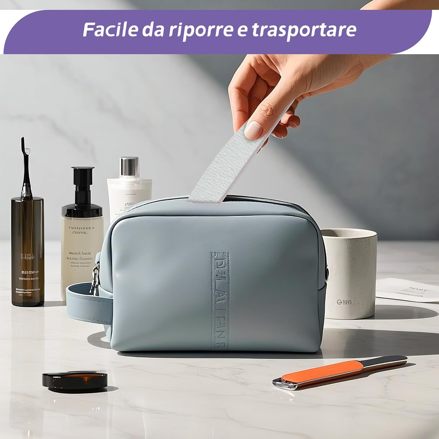 Pack of 20 Nail Files, Professional Nail Files for Gel Nails, Natural Nails, 100/180, Washable Double-Sided Nail File for Nails, Hairdressing Salon, DIY Nail Art, Pets (White)