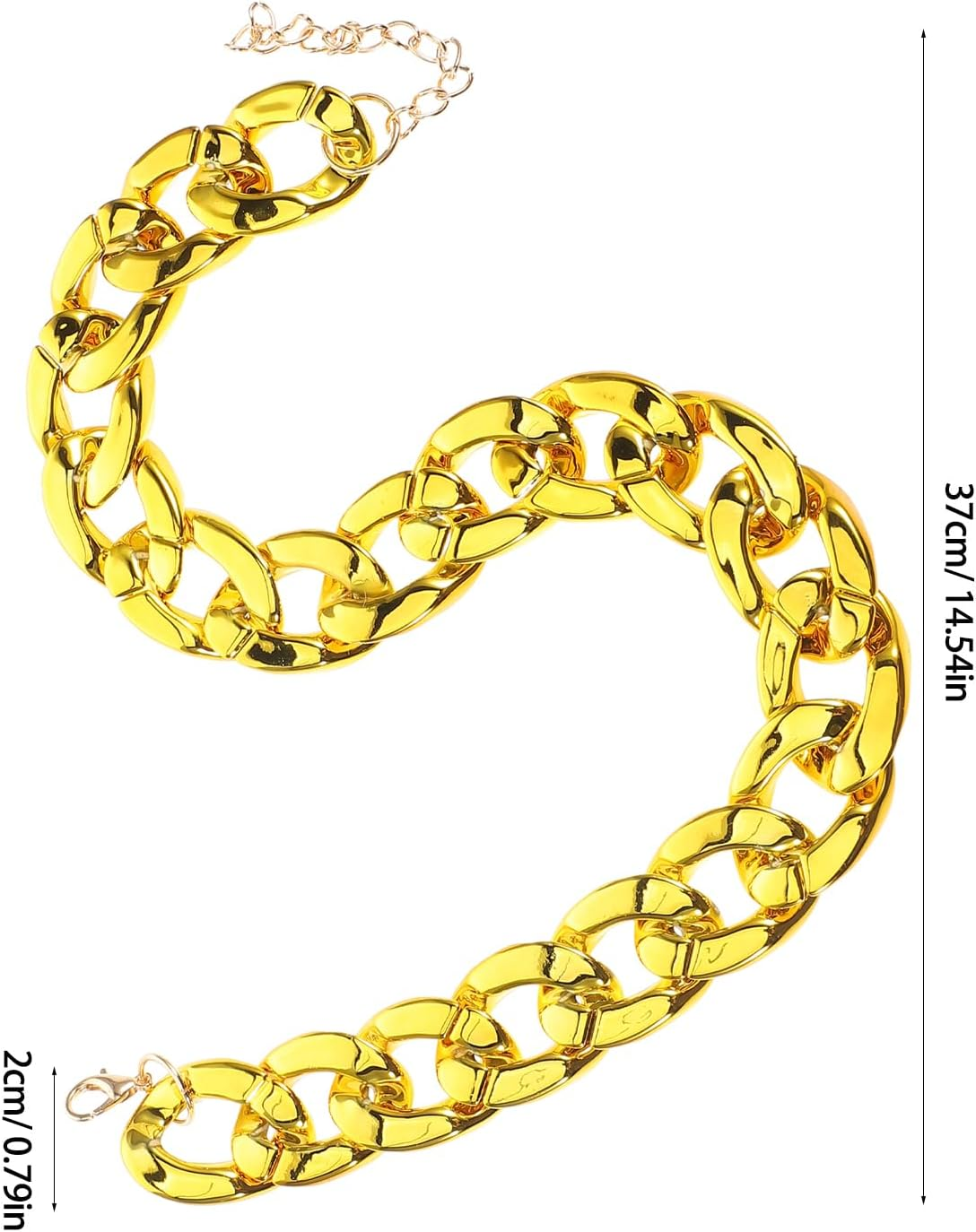 INOOMP Gold Dog Chain Collar Stainless Steel Gold Chain Pet Jewelry Necklace Pet Pendant for Small Dogs Cats Pets image number 4