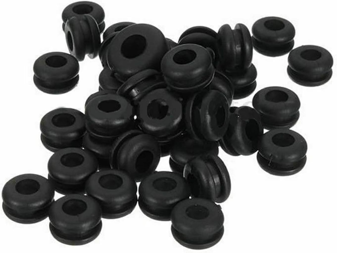 Thua Store Double Sided Rubber Seal Ring Oil Sealing Grommet Gasket for Protects Wire Cable Hole Protection Ring Shim Washer Hardware. (Color : M10, Outer Diameter : 50 Pcs)