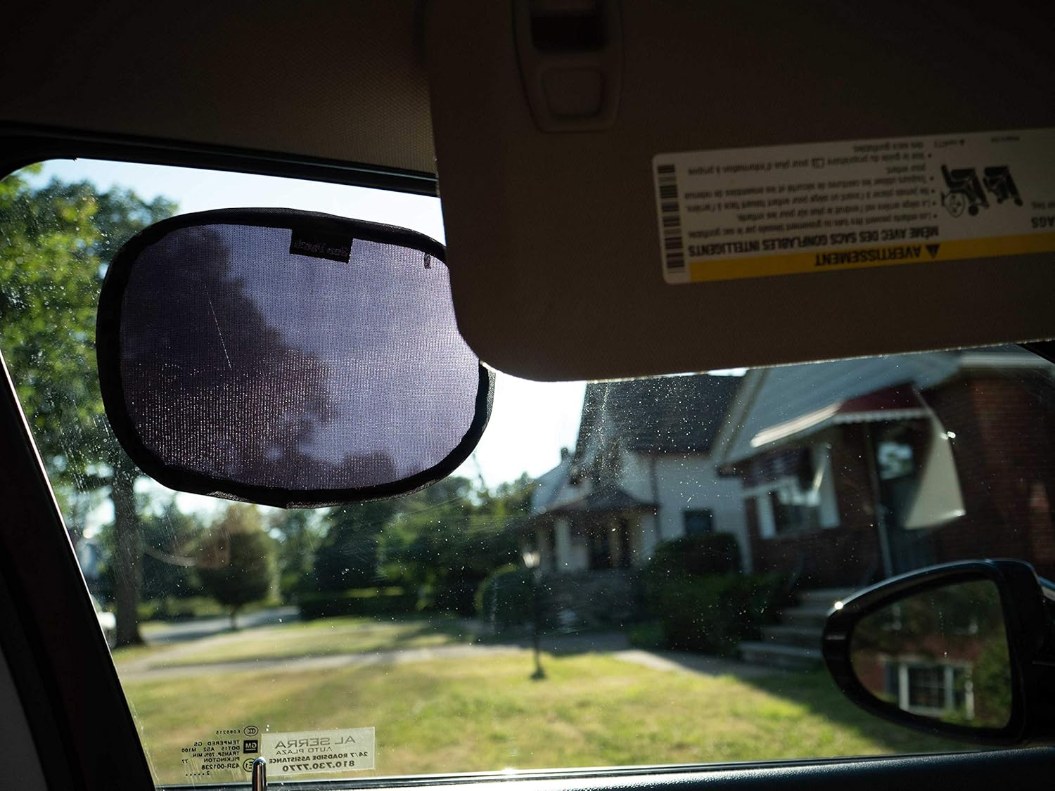 Glare Patch - a Miniature Sunshade! Use to Block Sun and Light Glare While Driving in Your Car. Pack of 2 with Included Case image number 4