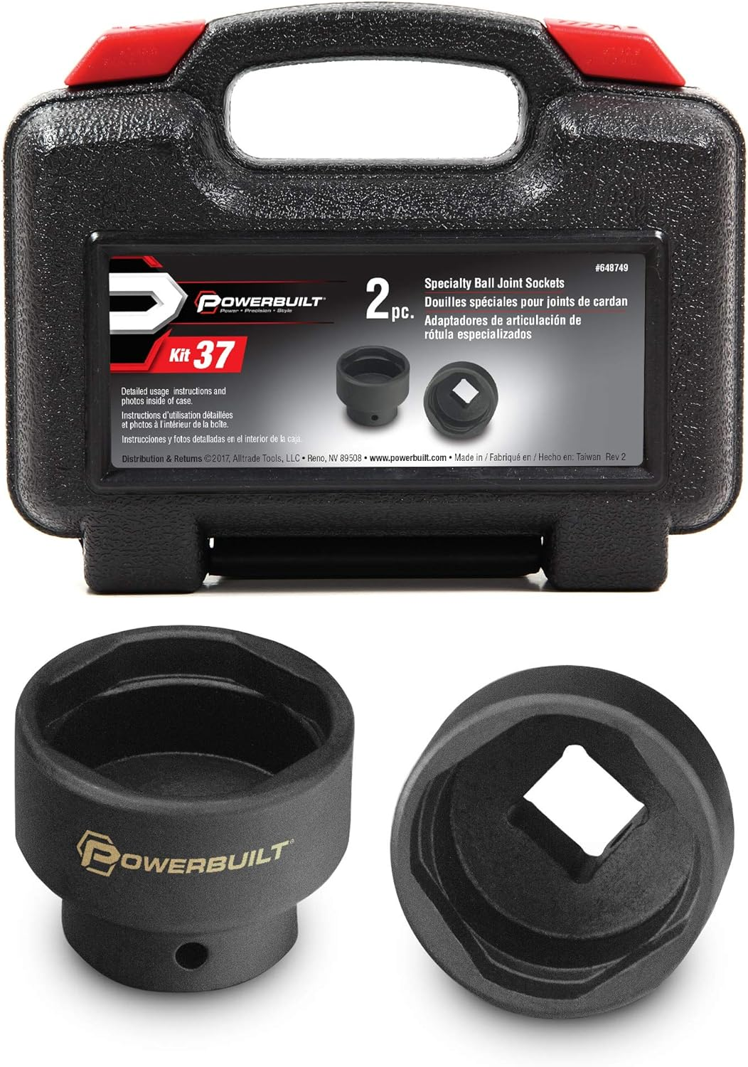 Alltrade 648749 Kit 32 Specialty Ball Joint Socket Tool Set image number 1