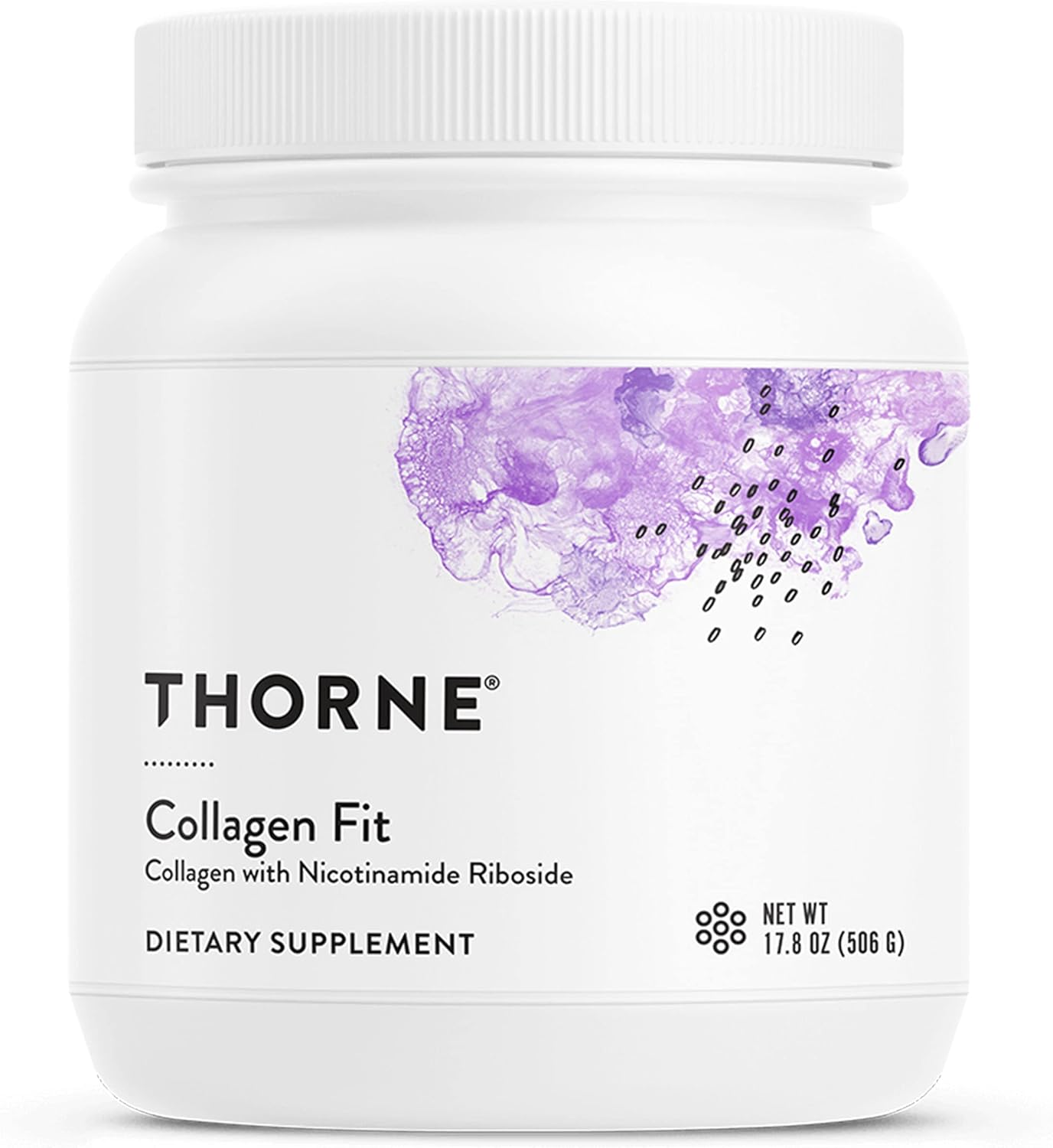 Thorne Collagen Fit - Unflavored Collagen Peptides Powder with Nicotinamide Riboside -15G of Collagen Peptides and 14G Protein per Serving - 17.8 Oz - 30 Servings image number 4