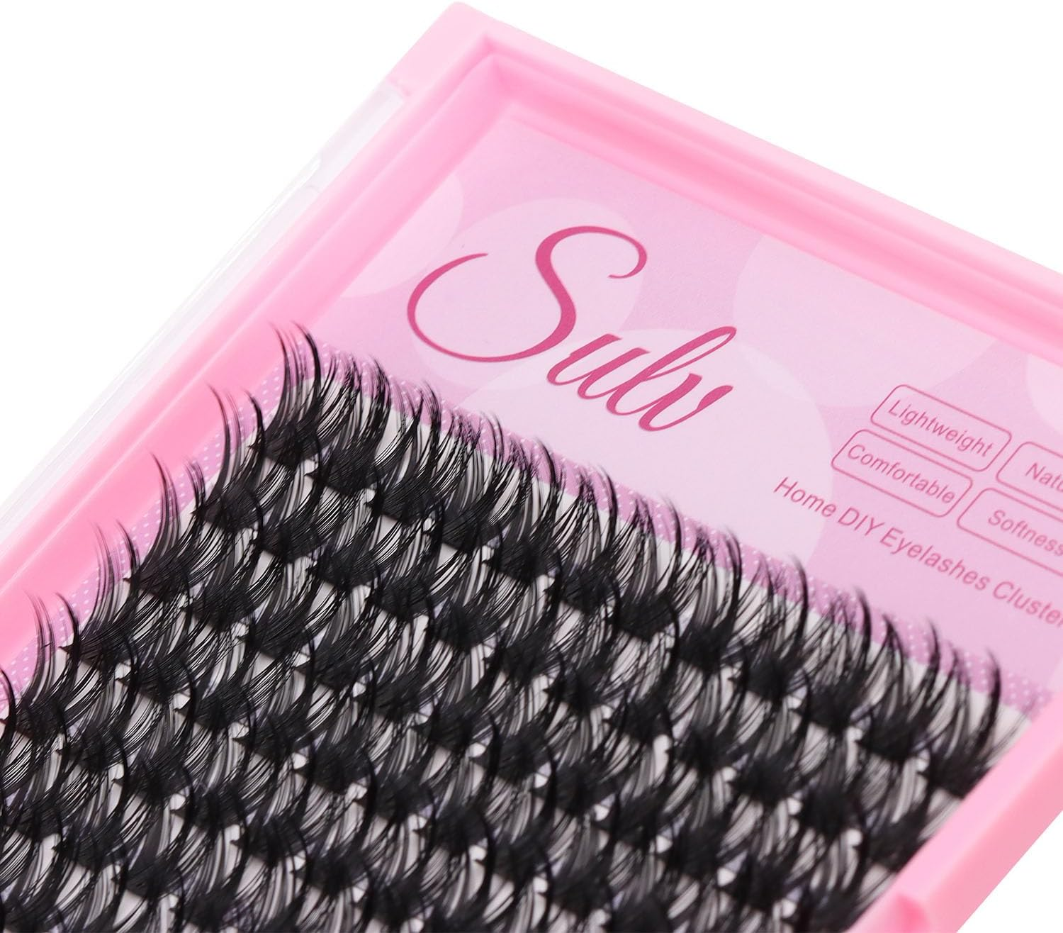 SULV DIY False Lash Extension Clusters D Curl 144 Pcs 10/12/14/16/18Mm Individual Lashes Cluster Lashes Eyelash Lash Eyelash Extension Lash Extension for Beginners at Home (H028-10Mm) image number 5