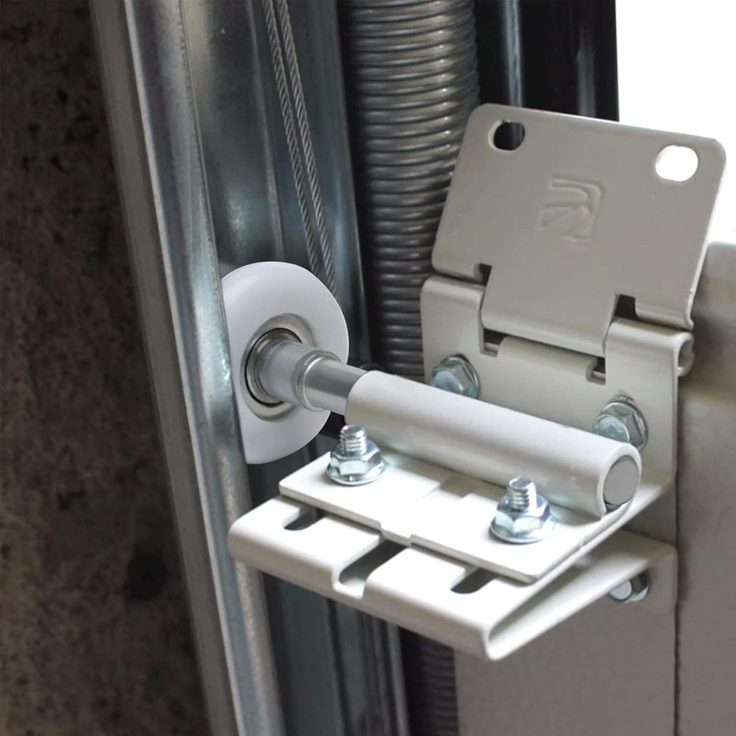 Snokay 8 PCS 1.8"/4.6 CM Nylon Garage Door Rollers with Stem, Durable Replacement for Smooth and Quiet Operation, Fits Sliding & Double Door Tracks, for Residential and Commercial Garage Doors image number 2