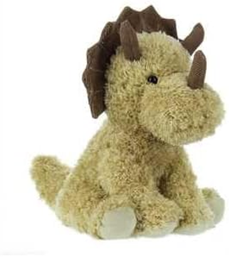 Apricot Lamb Toys Plush Green Dinosaur Triceratops Stuffed Animal Soft Cuddly Perfect for Child (Green Triceratops,9 Inches) image number 5