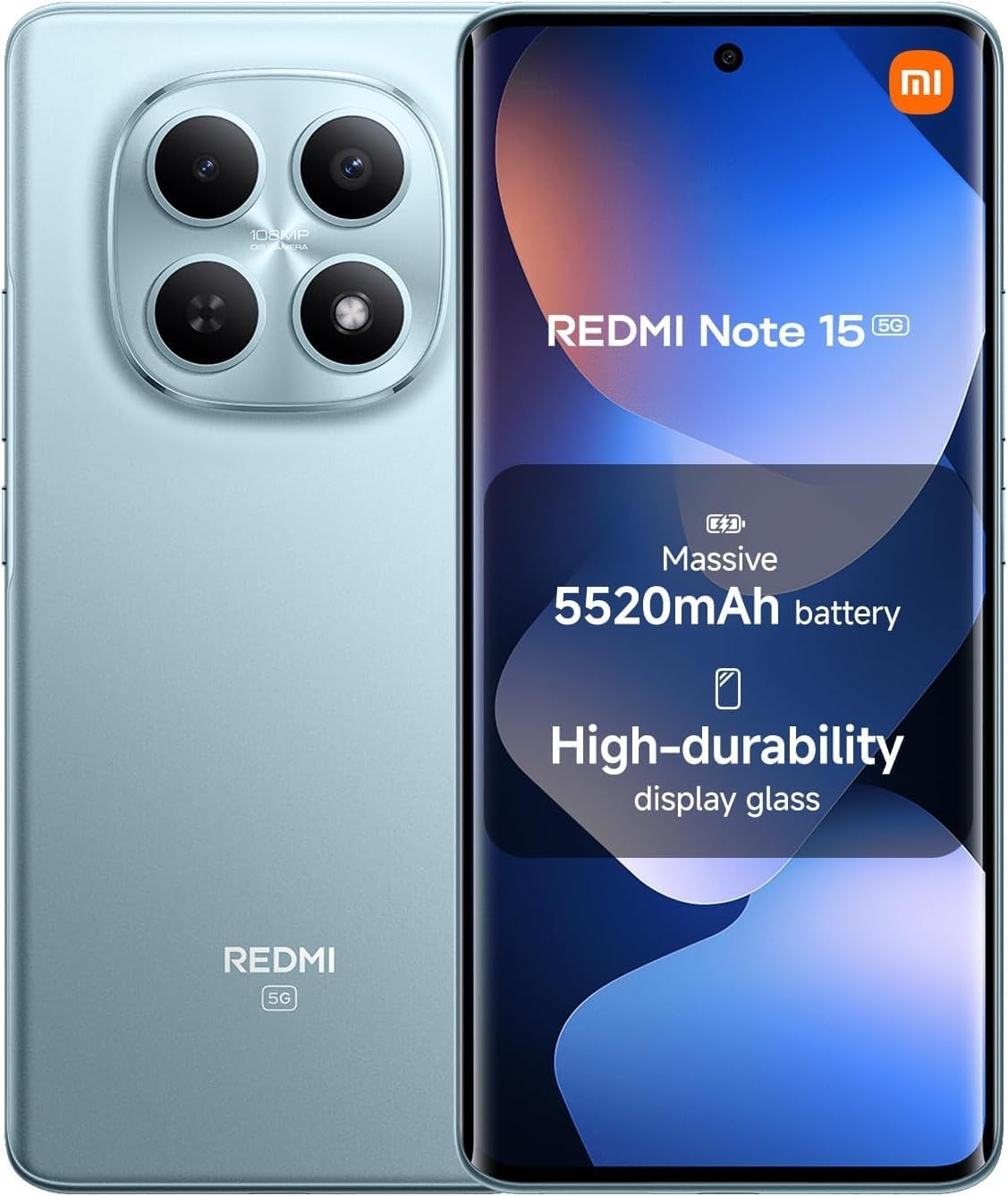 Xiaomi Redmi Note 15 Pro 5G, Smartphone 8+512GB, Powerful 6580Mah Battery, IP66/IP68, New 200MP Camera, 6.83-Inch 1.5K AMOLED Display, Glacier Blue, 2 Years Warranty, Charger Not Included image number 4