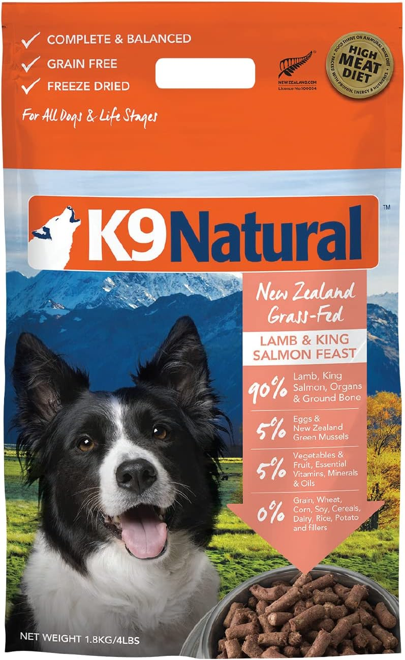 K9 Natural Grain-Free Freeze Dried Dog Food, Lamb & Salmon 1.8Kg image number 2