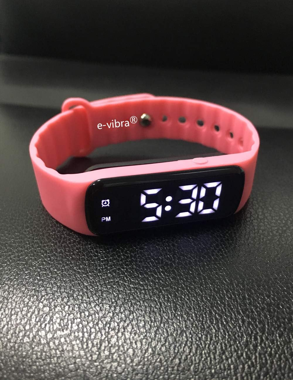 E-Vibra Potty Training Watch - Silent Vibrating Alarm Medical Reminder Watch - with Timer and 12 Daily Alarms - Red image number 7