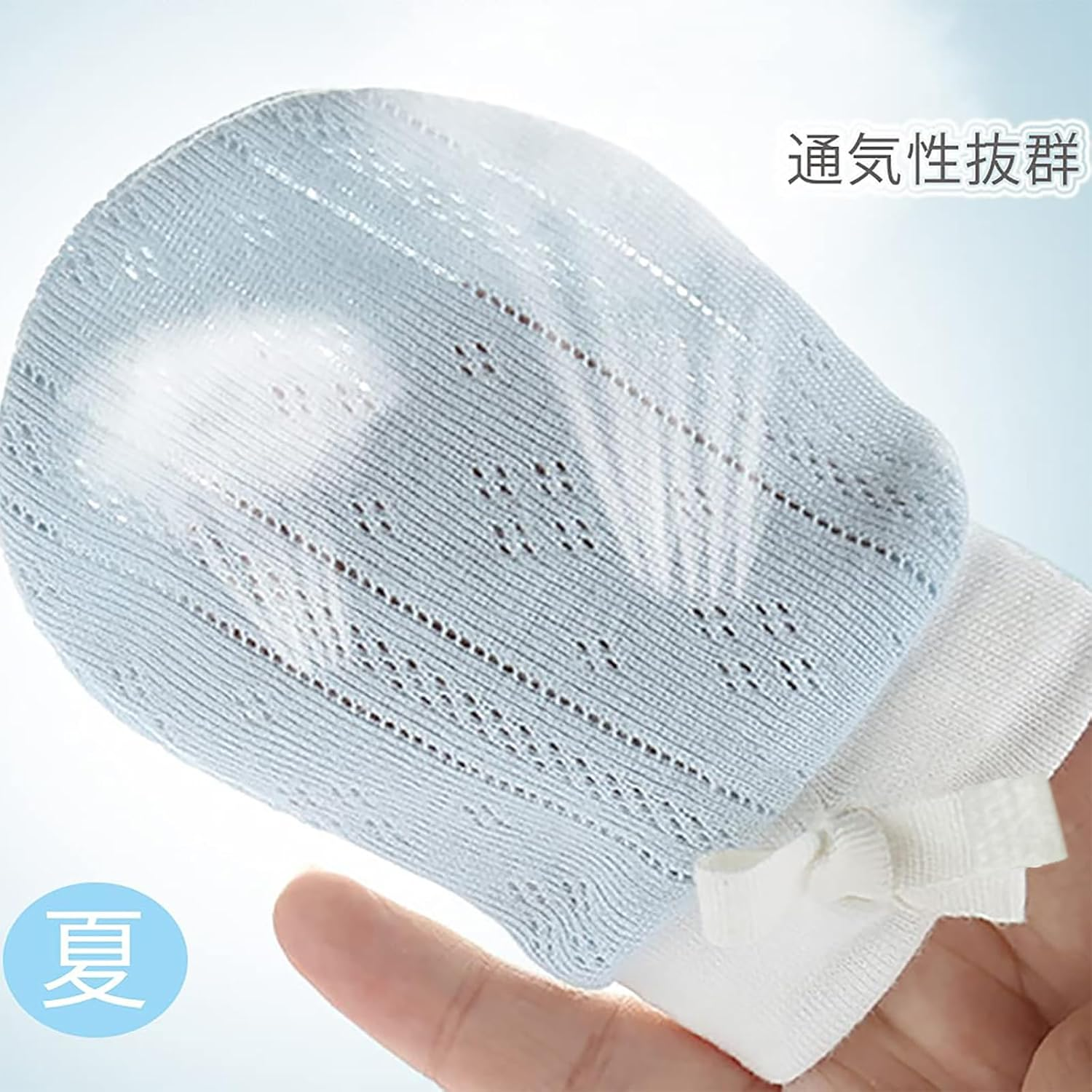 MOMSMENU Baby Mittens Newborn 100% Cotton Mesh Infant Mitts No Scratch for Boys Girls 5 Packs 0-12Months image number 4