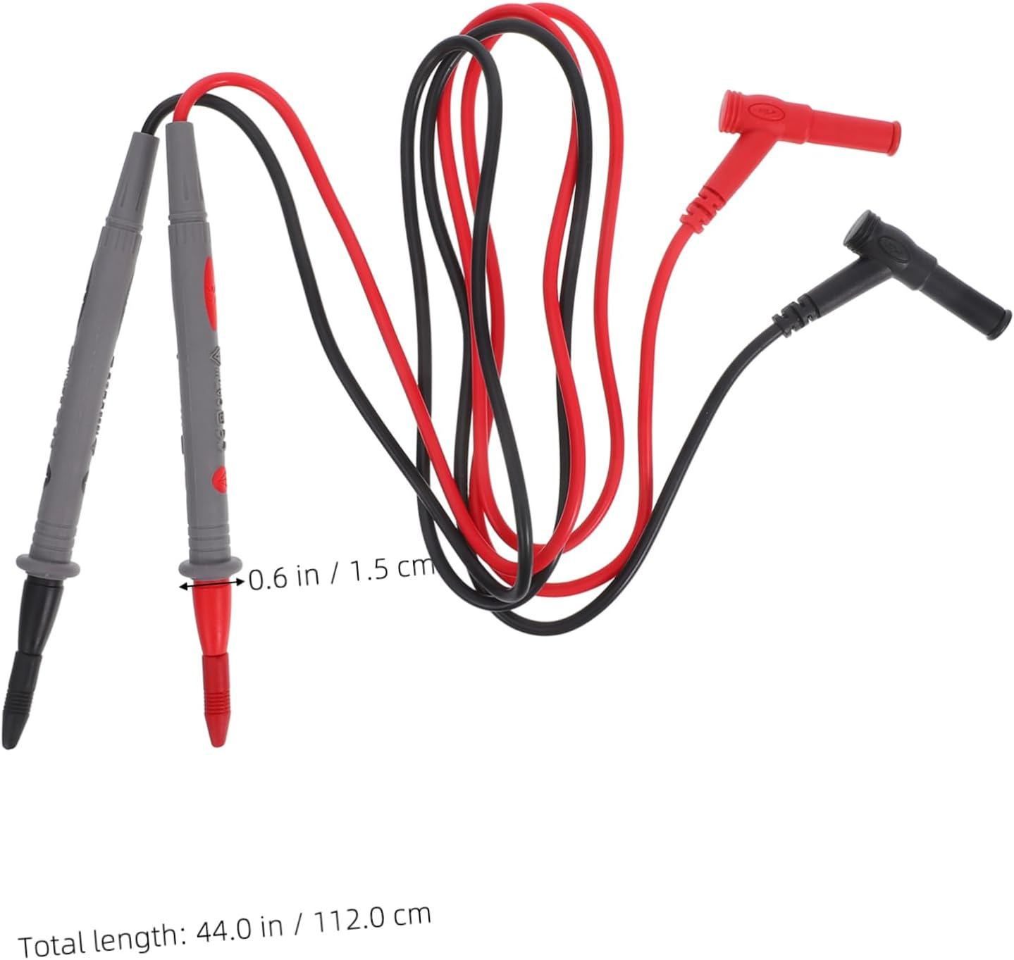 SOLUSTRE 2Pcs Banana Jack Test Probe Kit Multimeter Leads Replacement Probe Tips Automotive Repair Tool Volt Leads image number 2