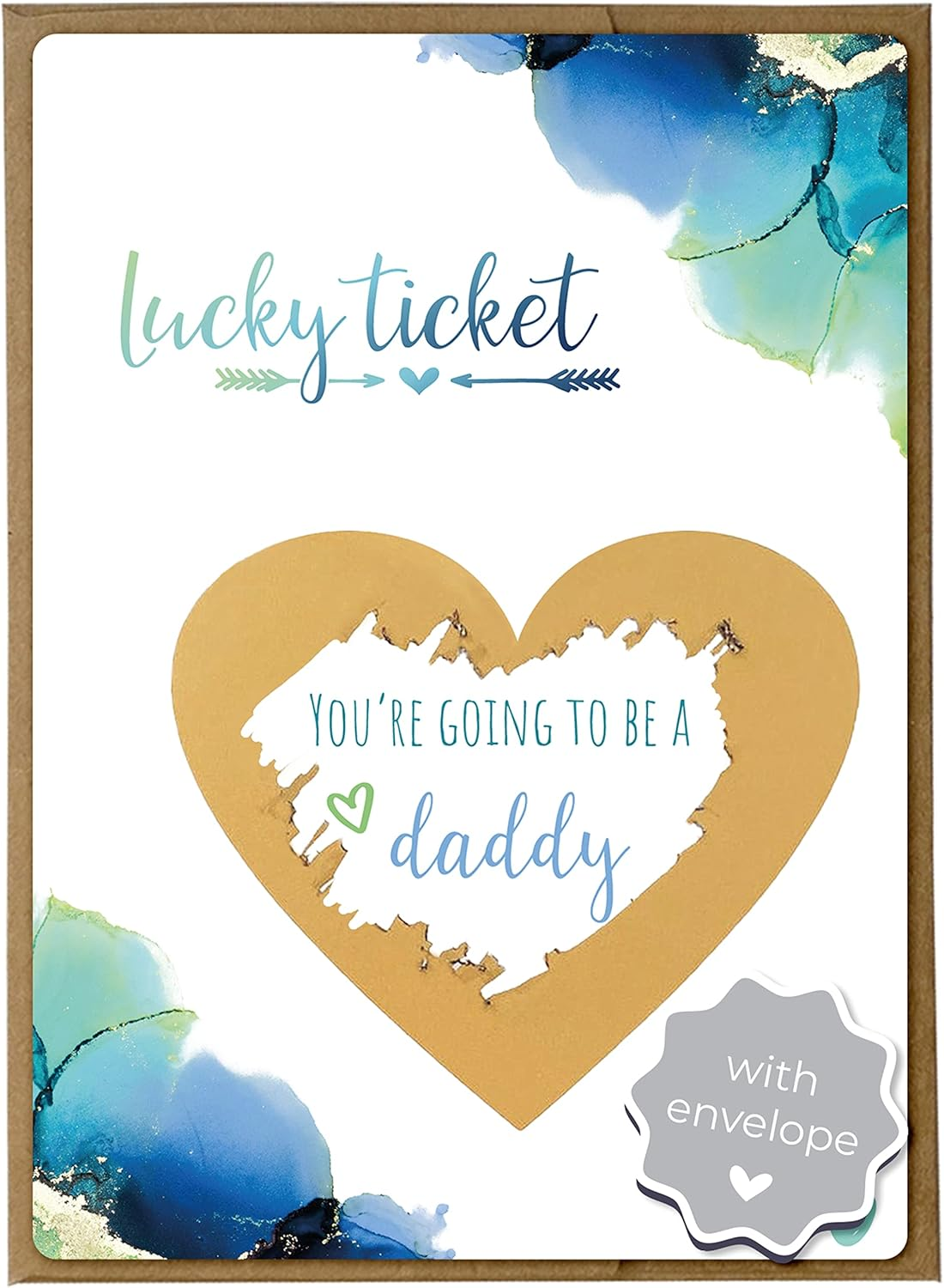Joli Coon Pregnancy Announcement Scratch Card - You Are Going to Be Grandparents - Baby Announcement with Envelope - Dream