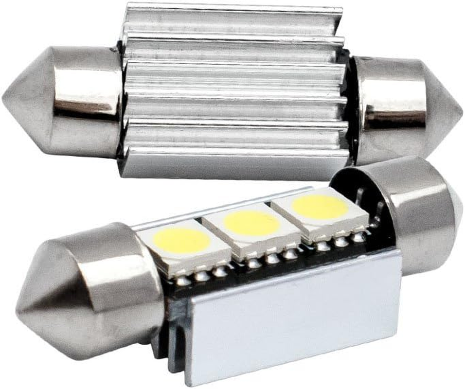 Polarlander 10Pcs 2SMD Canbus 36Mm 5050 LED C5W Led Dome Lights License Plate Lights Sourcing Reading Bulbs Roof Lamp image number 3