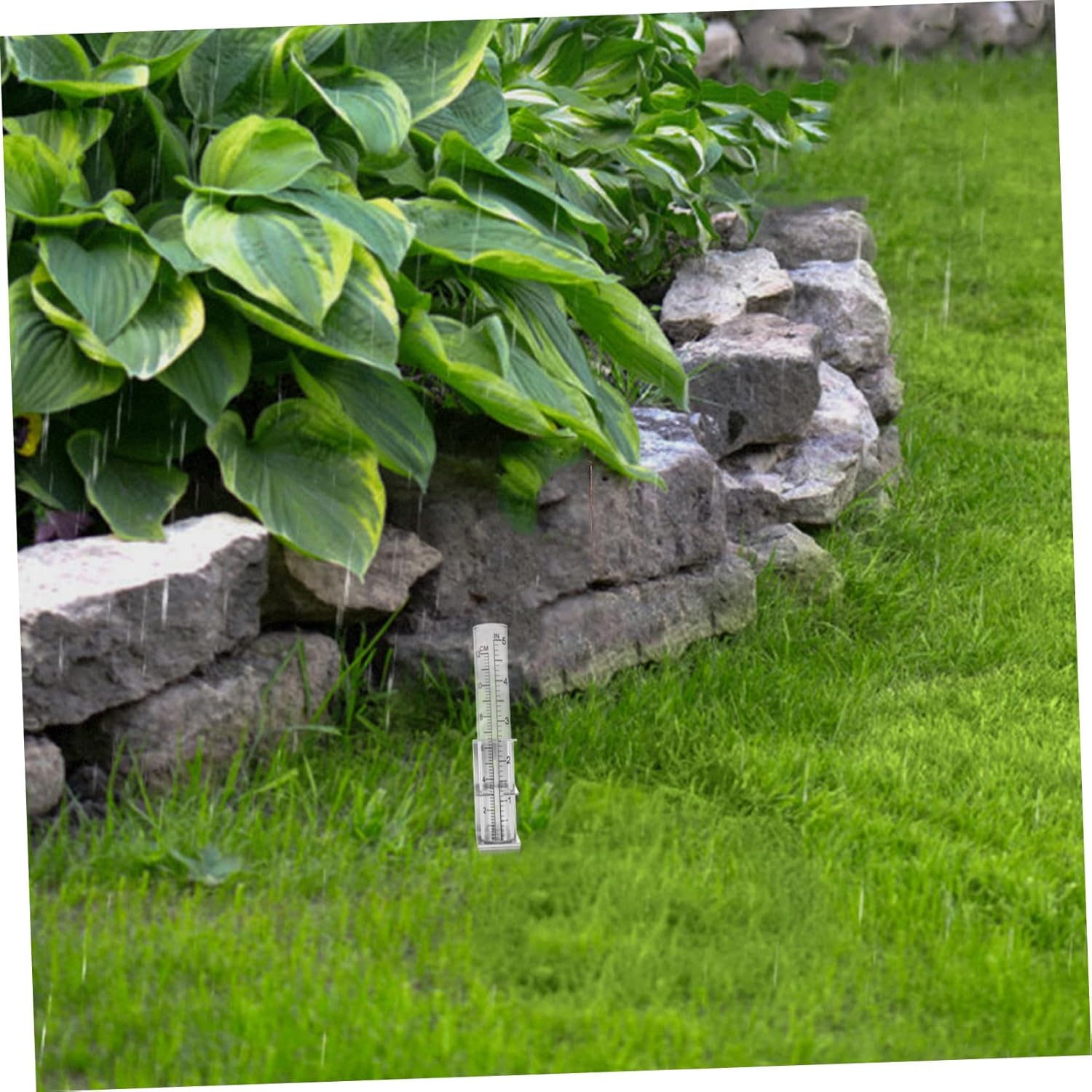 Ibasenice Stainless Steel Rain Gauge Bracket with Stable Column Design for Outdoor Garden Accurate Rainfall Measurement Tool Water Gauge Holder image number 6