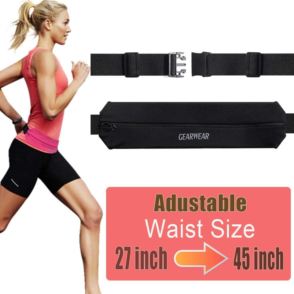 GEARWEAR Running Phone Holder Runner Belt Waist Pocket for Workout Fitness Walking Jogging Exercise Sport Gym for Iphone XR XS MAX 8 plus Samsung S10 image number 5