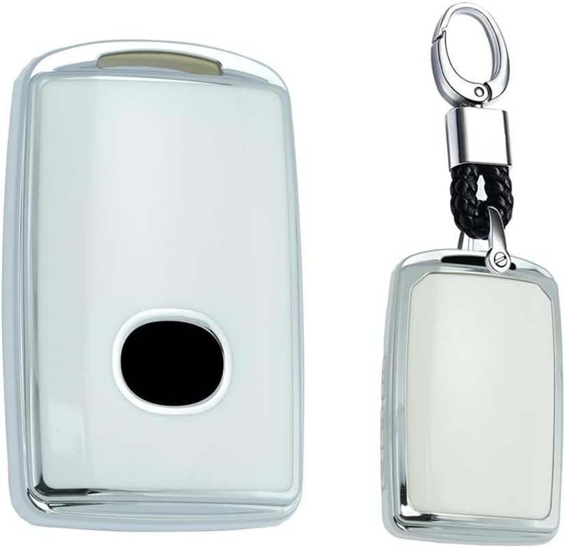 Soft TPU Protector Key Fob Cover Case for Mazda 3 Alexa CX4 CX5 CX8 CX9 CX10 CX12 Prevent Scratch Key 3 Button White image number 4