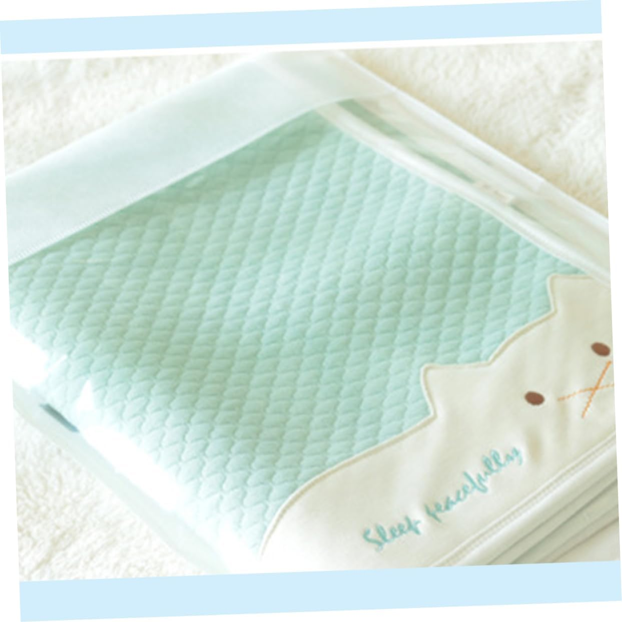 Sleeping Cotton Pad Diapers Washable Nappy Mattress Protector Foam Play Mat Foam Mats Waterproof Mat for Waterproof Sleeping Pad Portable Mat Light Green ORFOFE