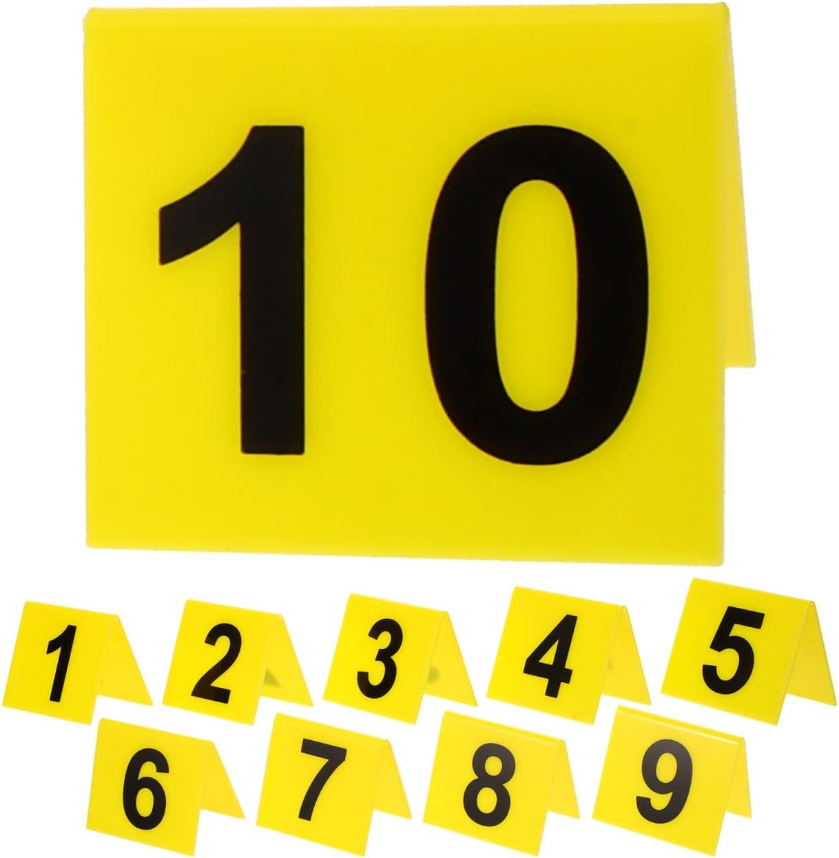 Operitacx Investigation Game Detective Game 10Pcs Evidence Markers Crime Scene Markers 1-10 Evidence S for Halloween Party Decorations Yellow Game image number 3